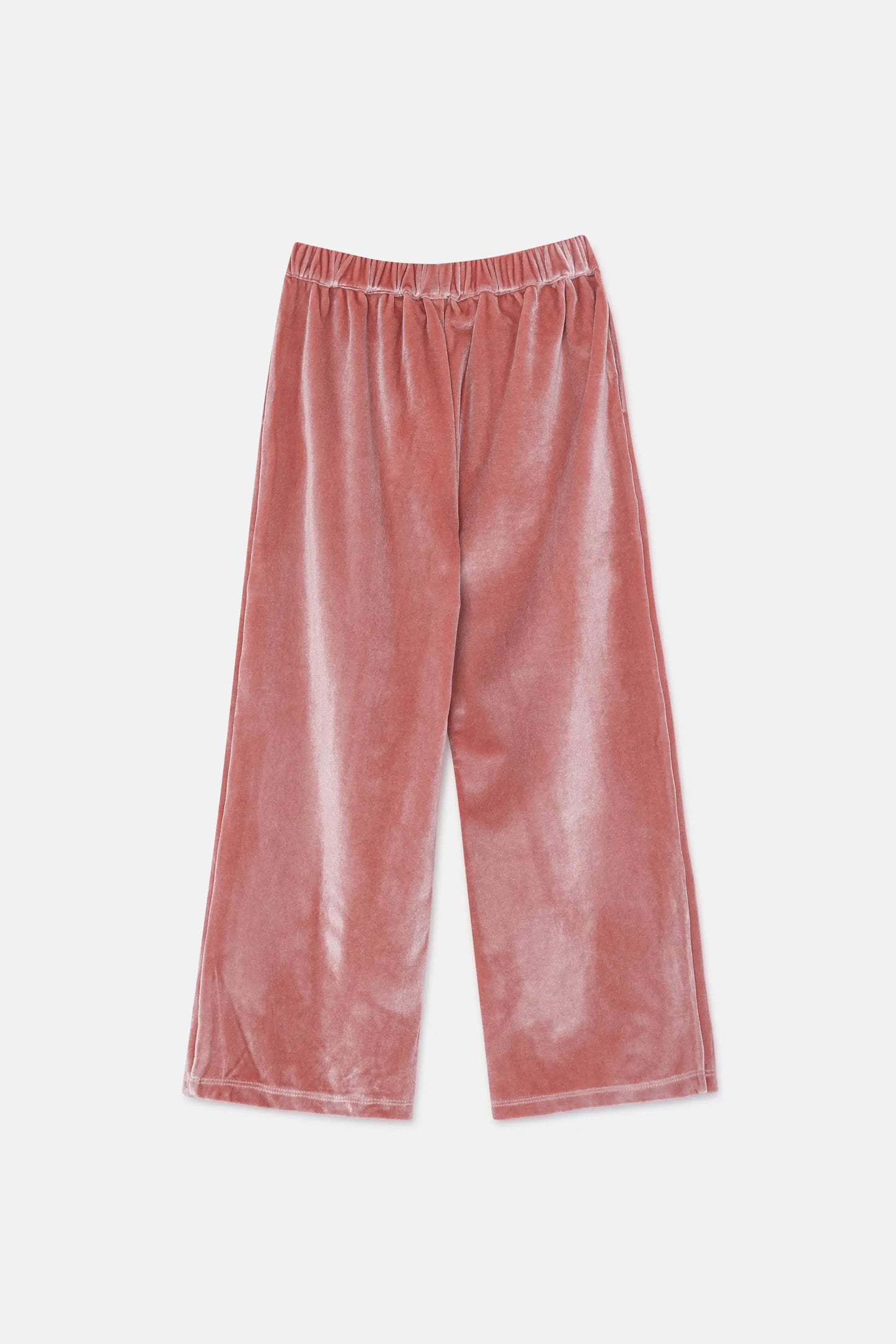 Pantaloni unisex in velluto rosa
