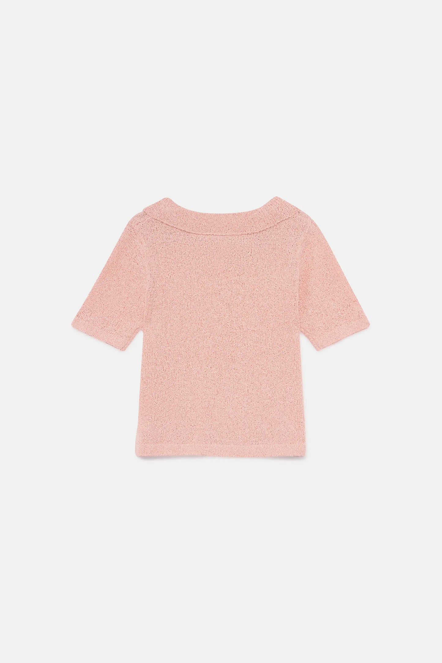 Girl's pink polo neck sweater