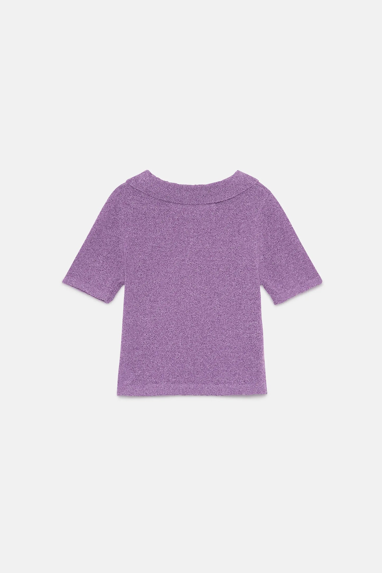 Maglia dolcevita lilla da bambina