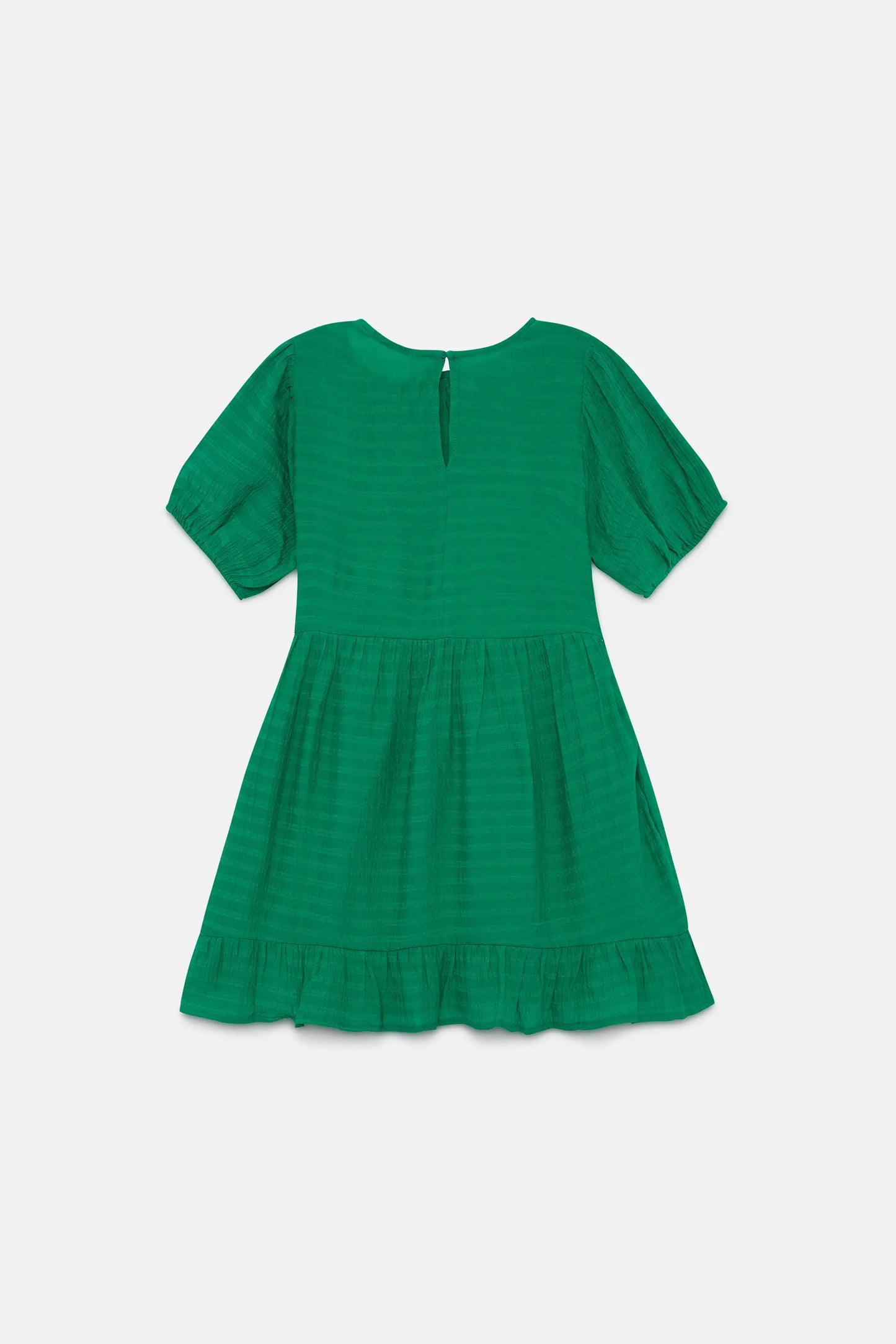 Abito corto verde da bambina