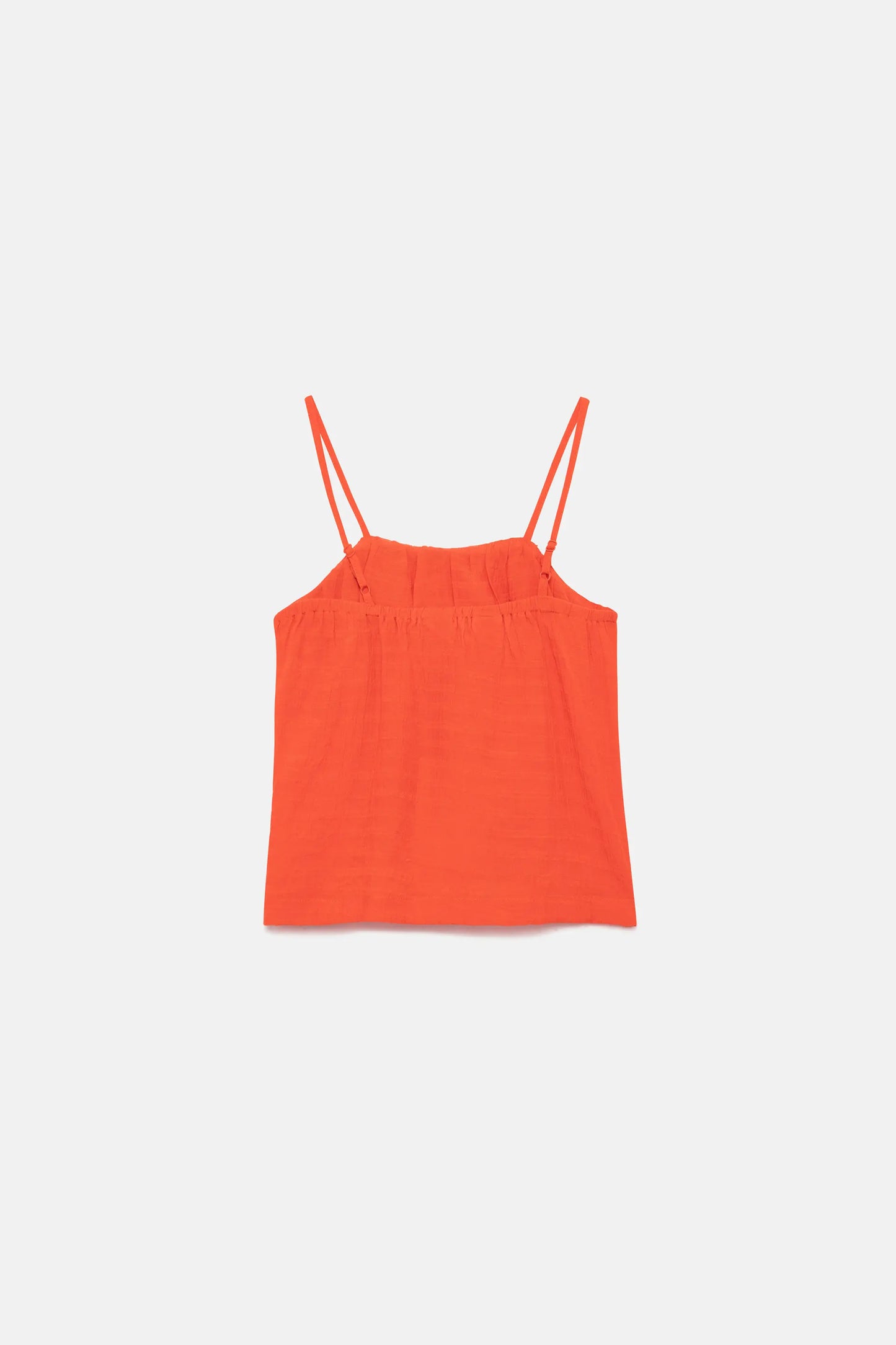 Top de niña tirantes naranja