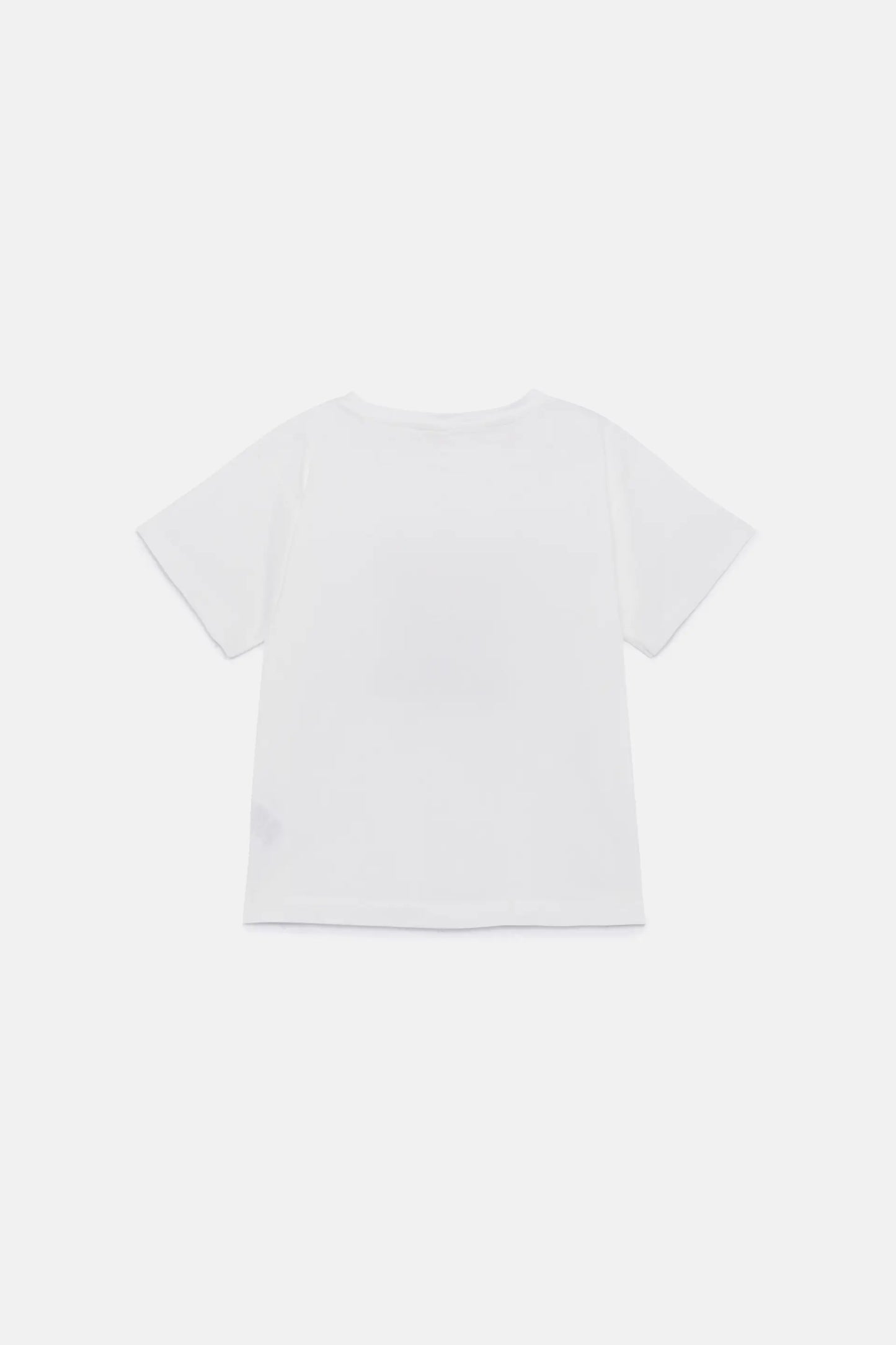 Camiseta unisex print cerdo blanca