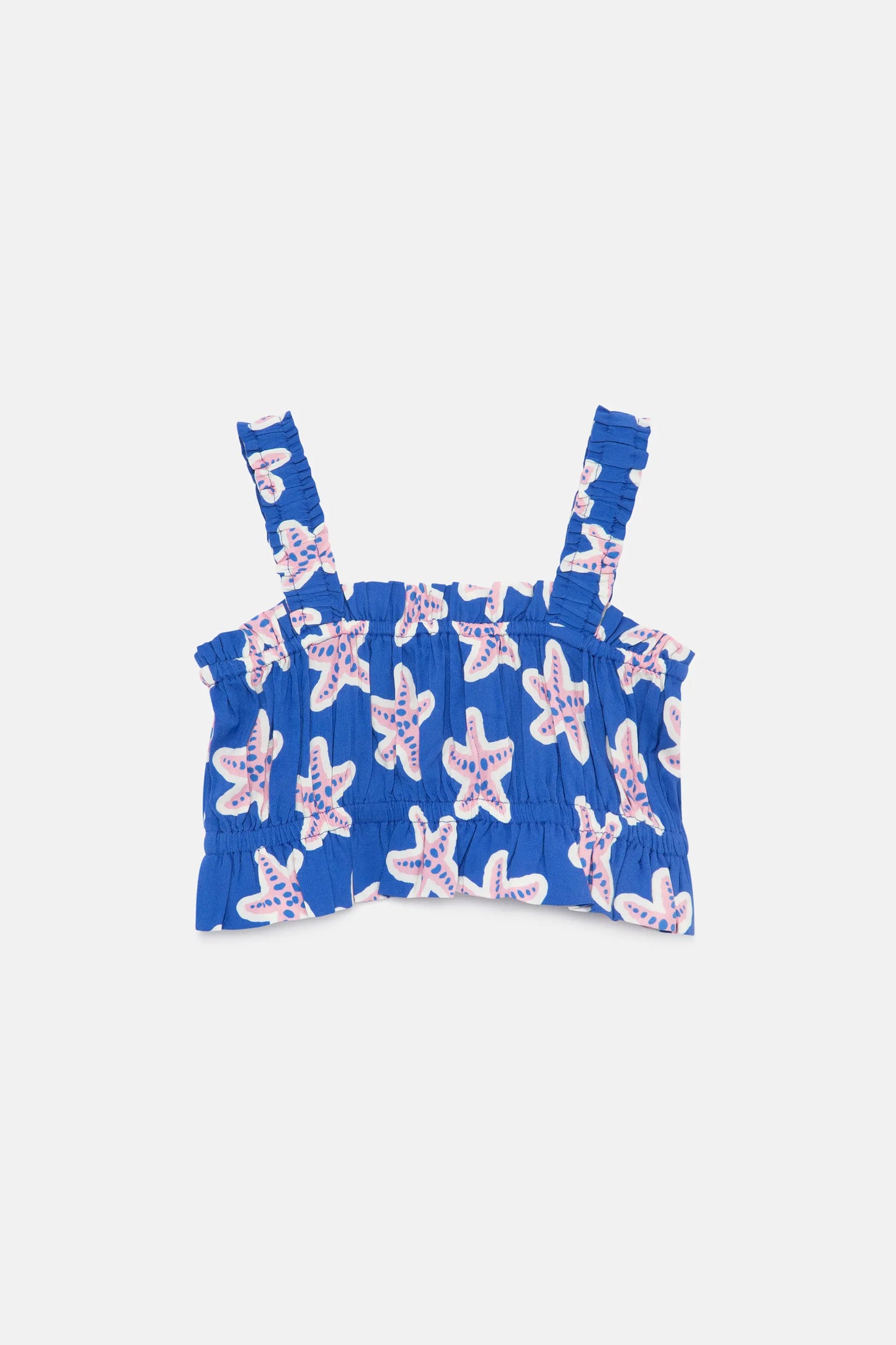 Girl's LENZING™ ECOVERO™ Star Rayon Crop Top
