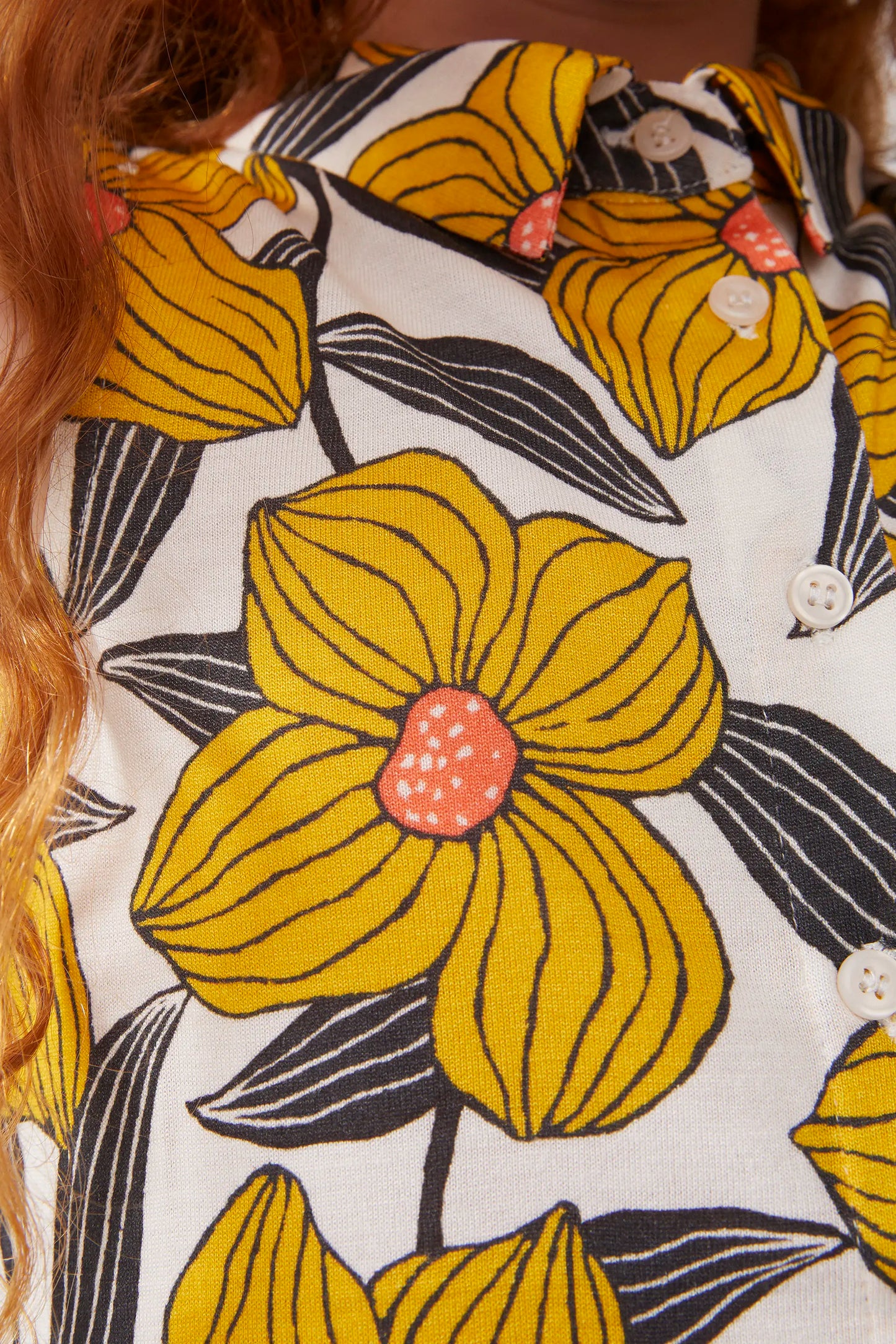Short dress for girls with floral print Narciso