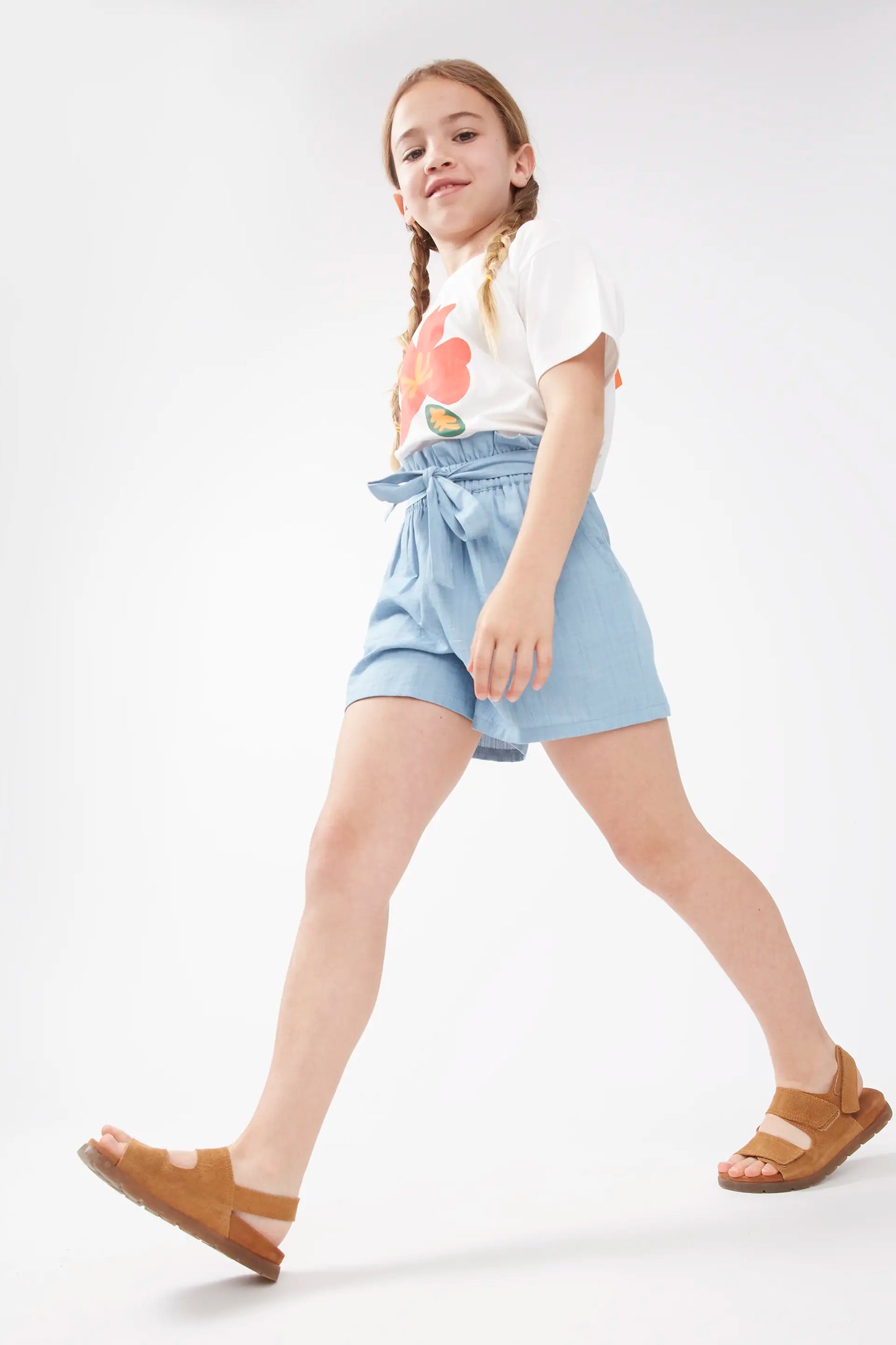 Pantaloncini effetto denim per bambine