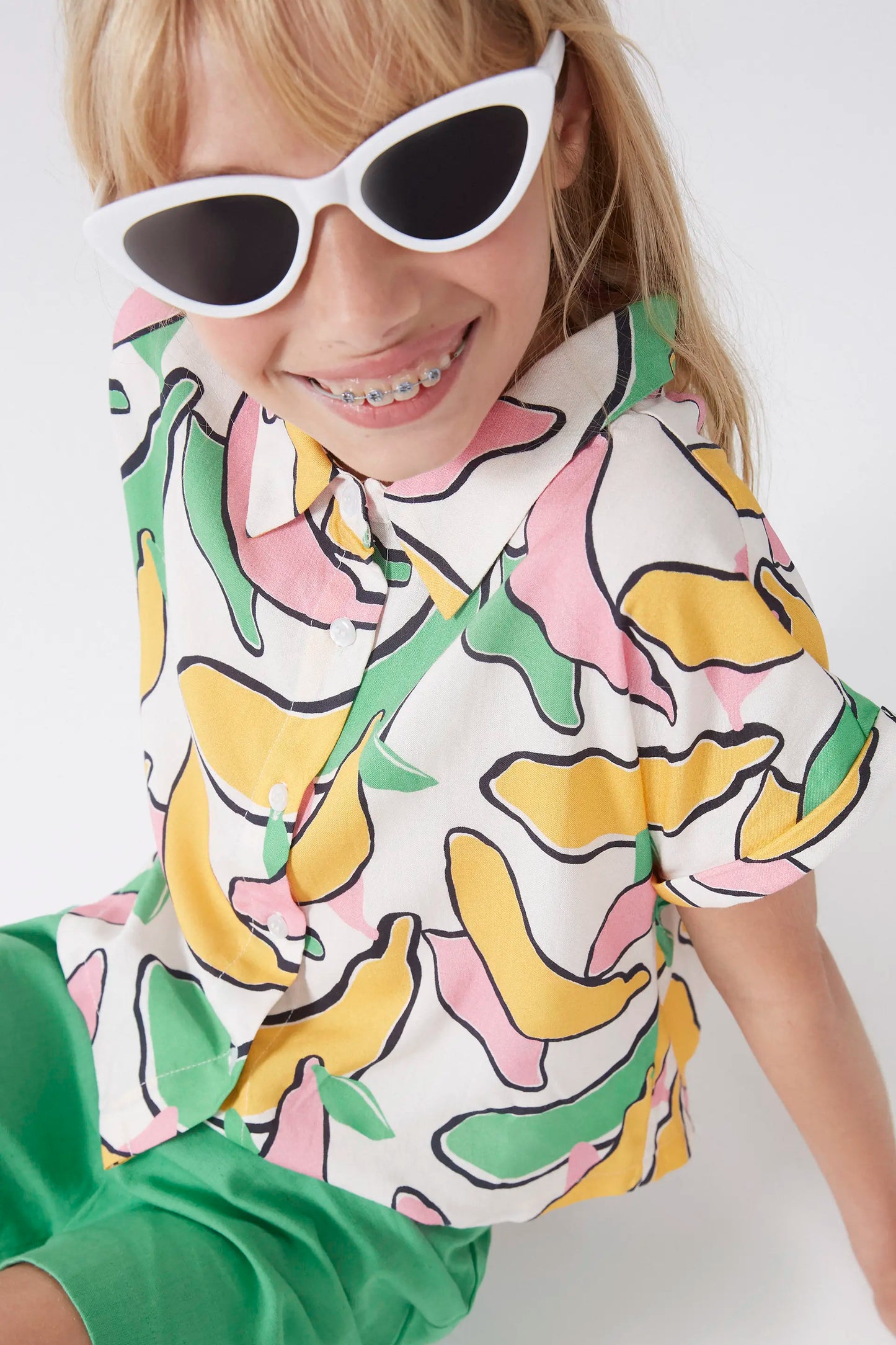 Camisa de niña estampado Banana