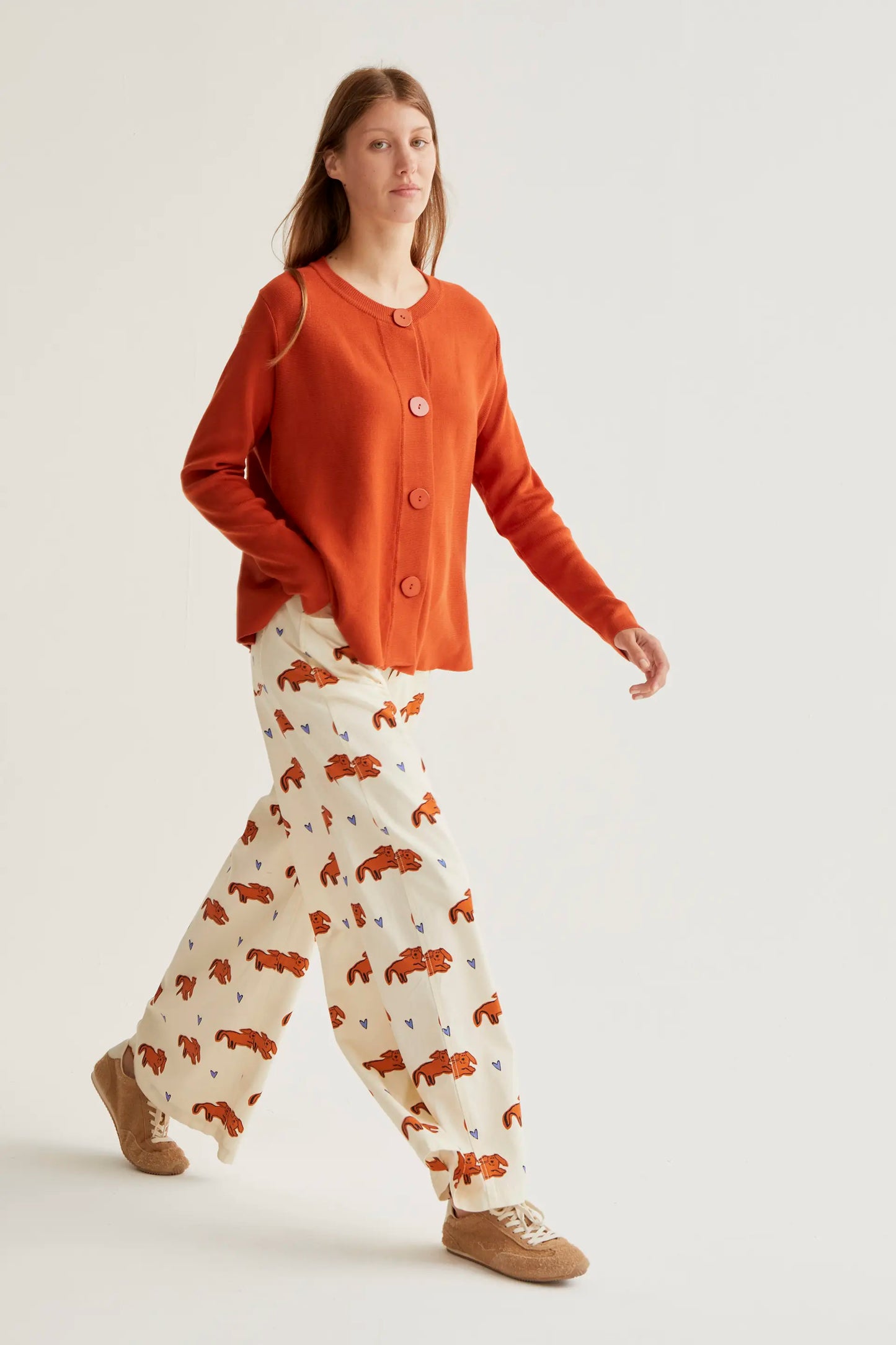Pantaloni con stampa Tochi