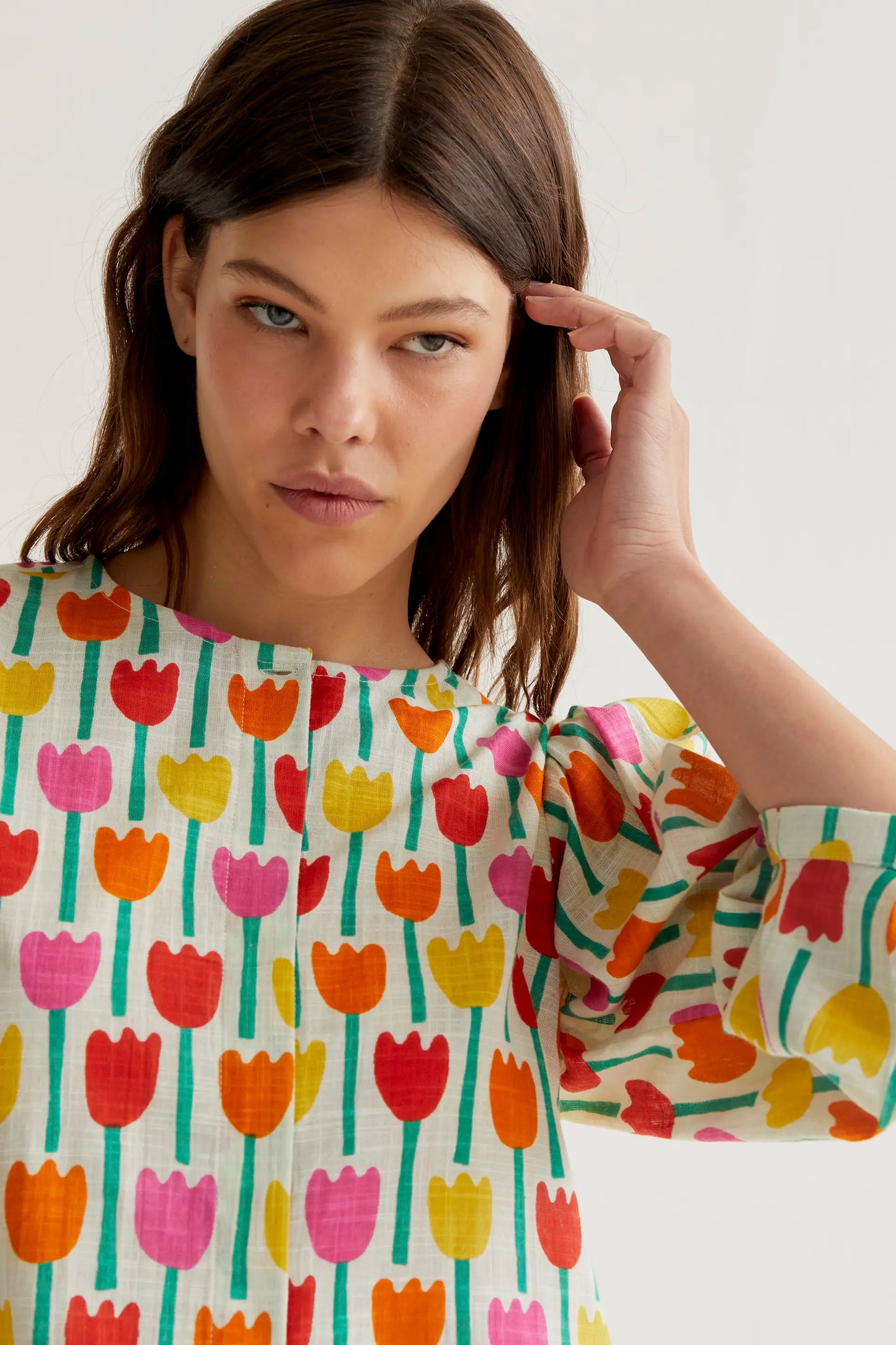 Camisa con estampado Tulipa