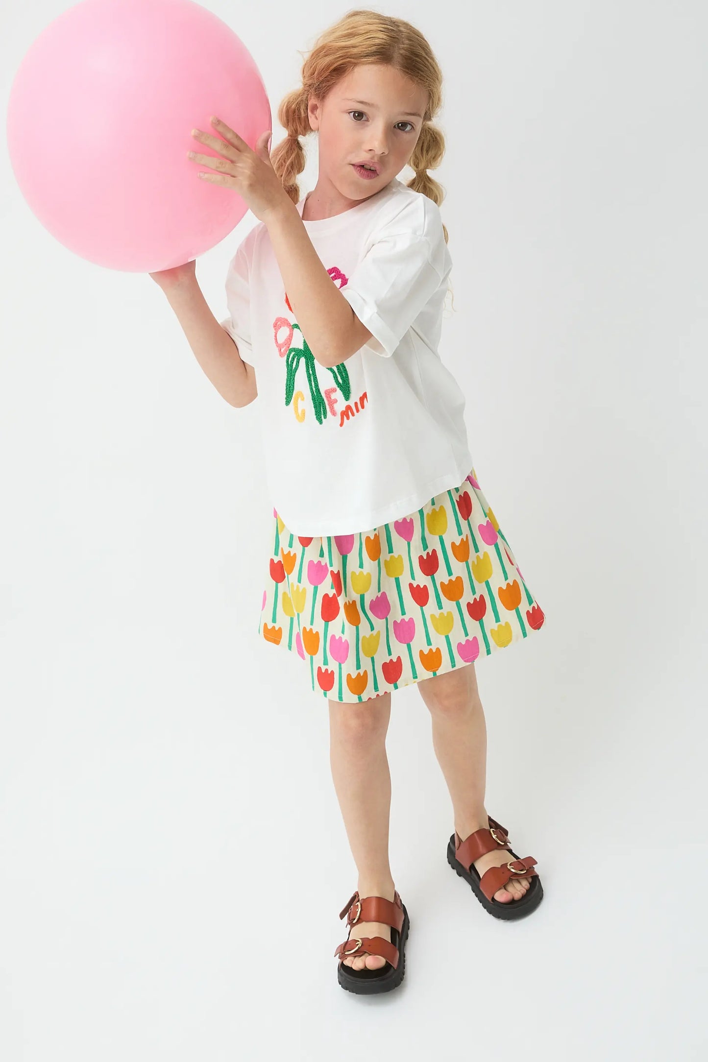 CF Mini Floral Print Girl's T-Shirt