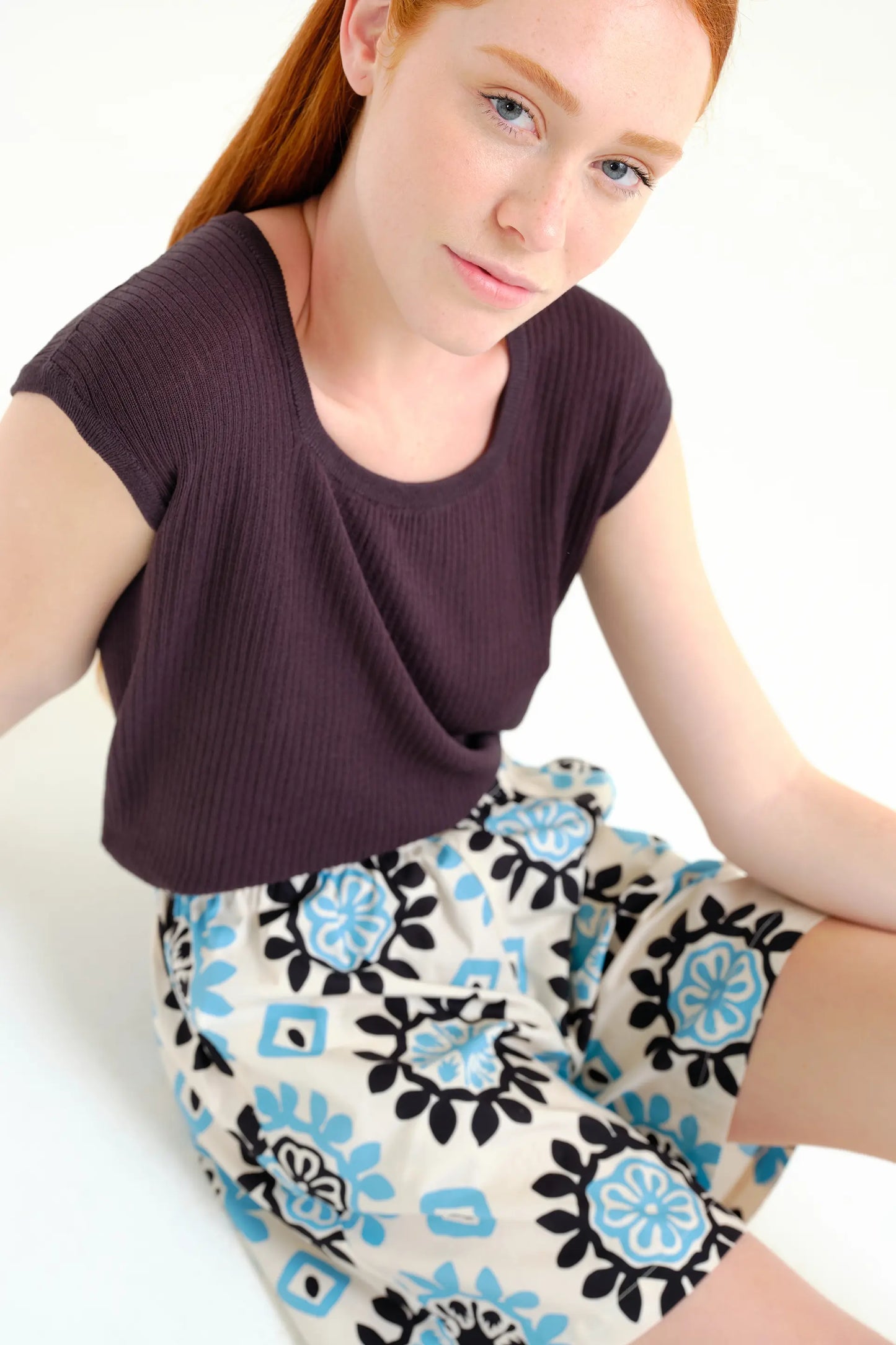Waterfall print shorts