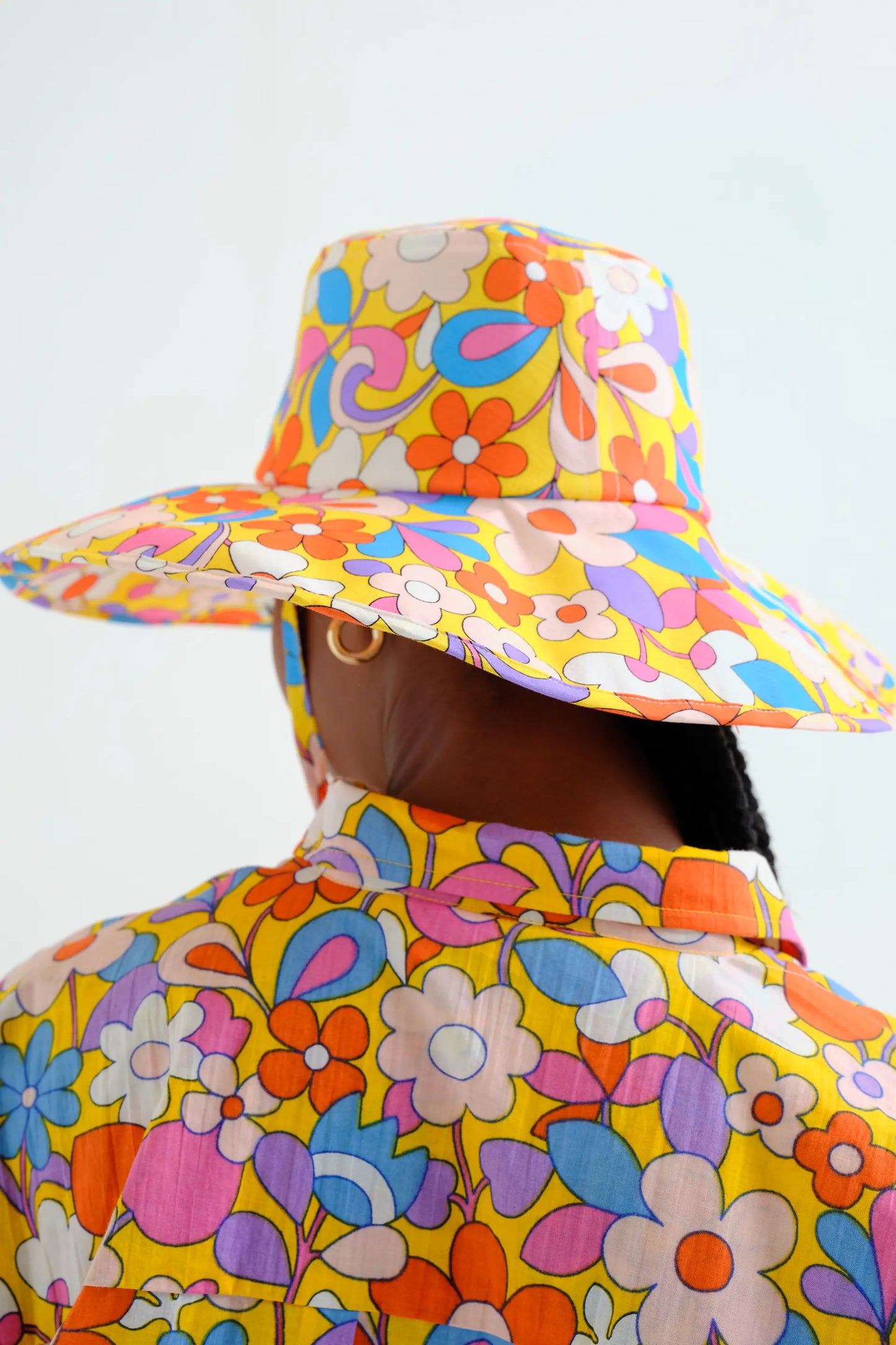 Sombrero con estampado Bloom