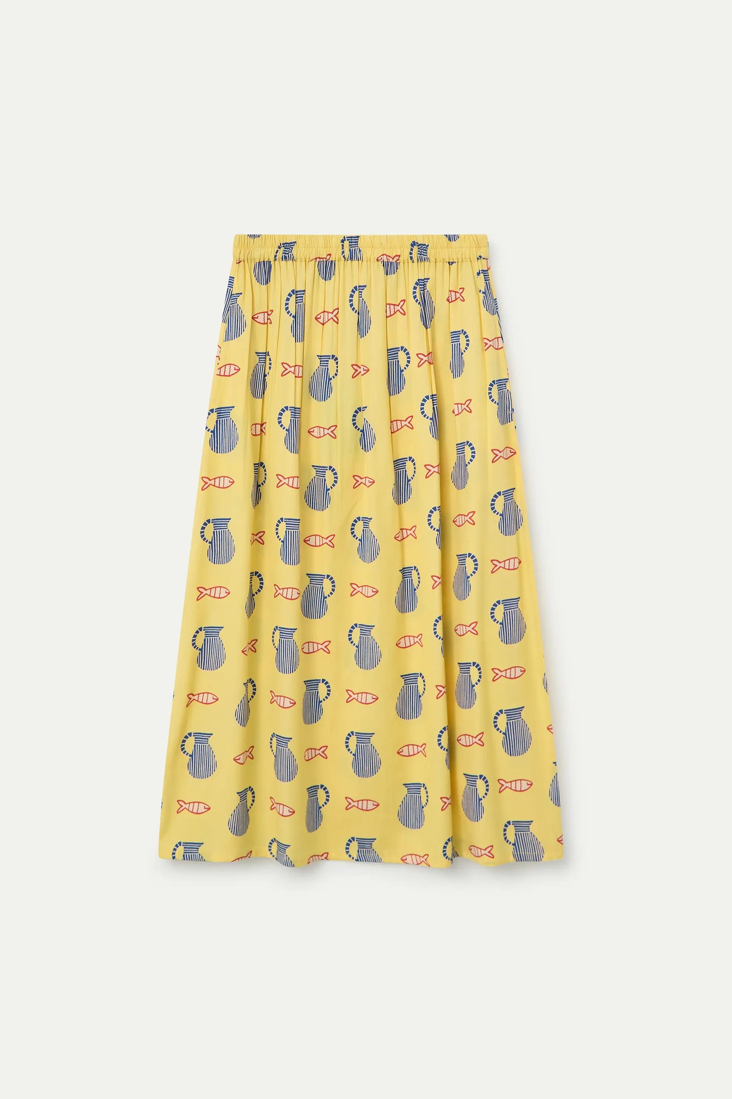 Midi skirt with Brava print