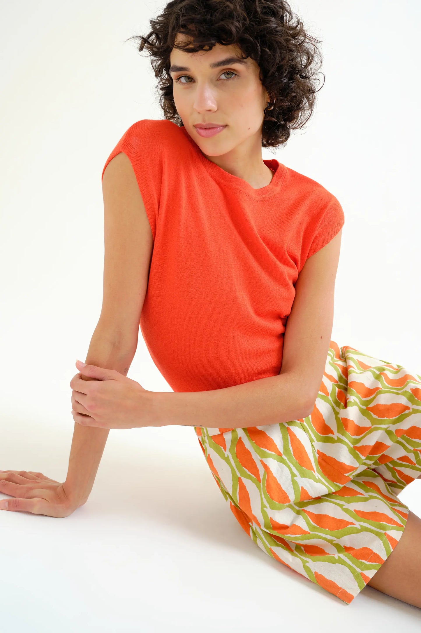 Aloe print shorts