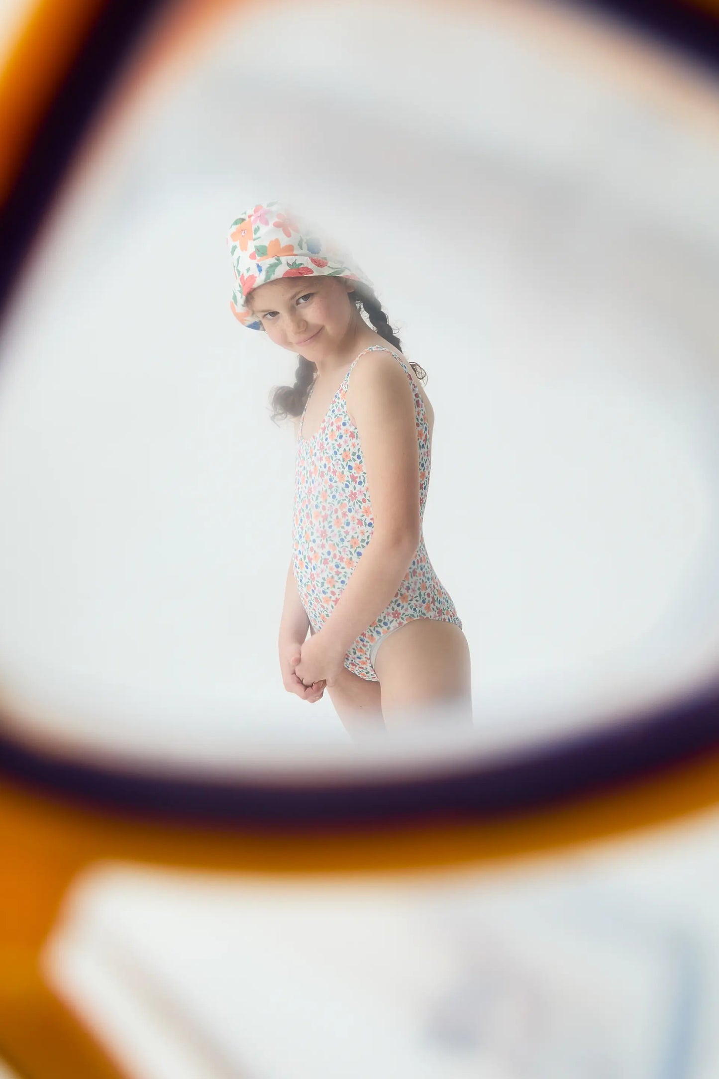Costume da bagno da bambina con stampa piccola Lily