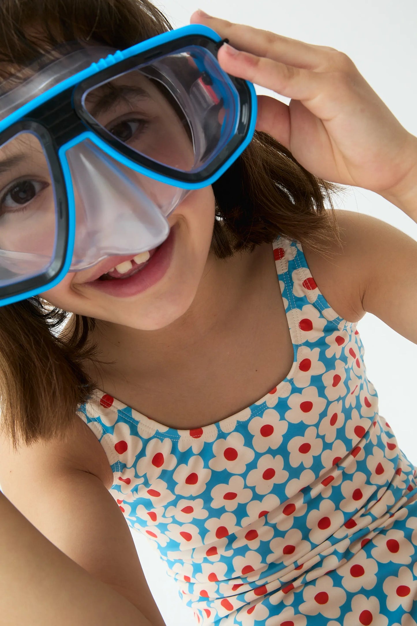 Girls' swimsuit with popcorn print