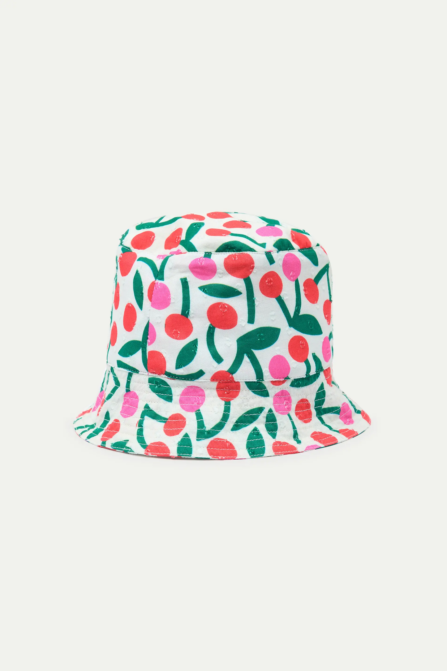 Cappello da bambina con stampa bordeaux