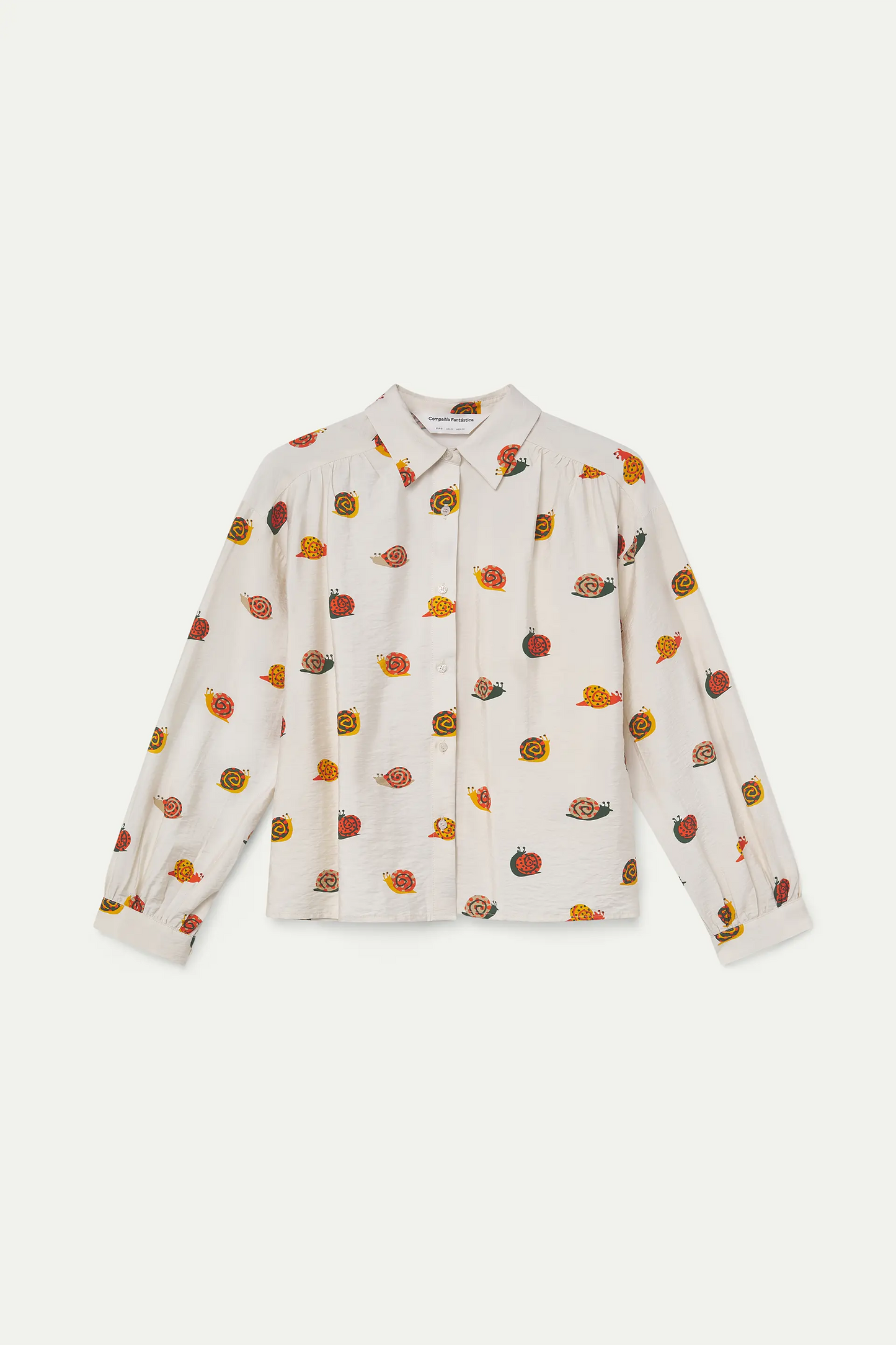 Camicia con stampa di lumache