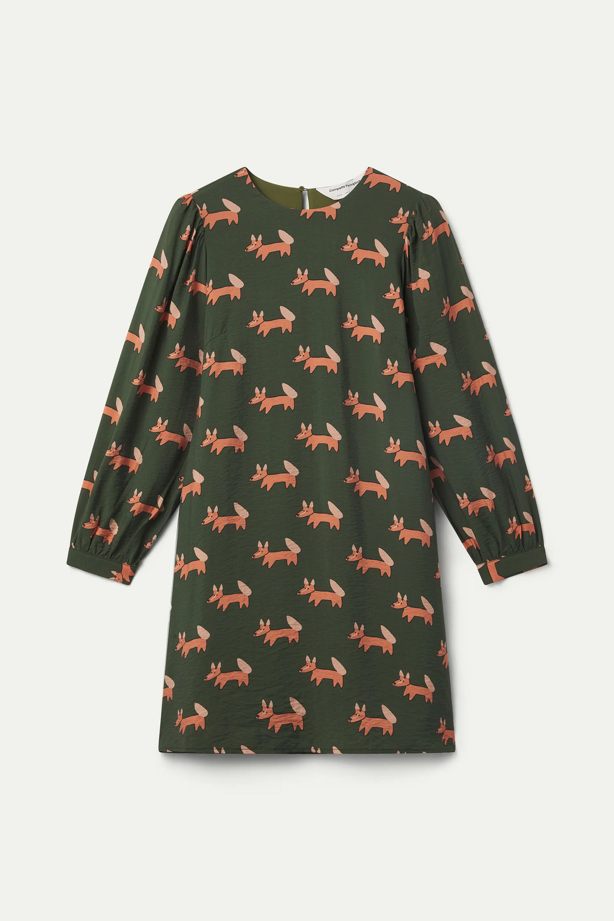 Vestido corto con estampado Volpe