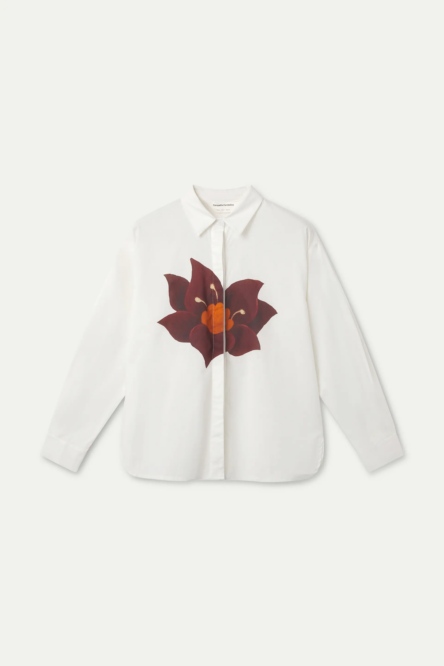Camicia 100% cotone con stampa Flor Rivera