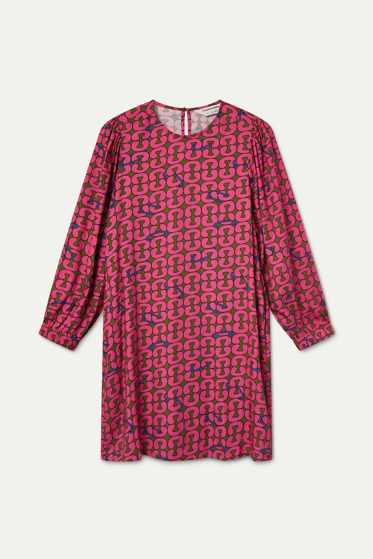 Vestido corto con estampado Catena