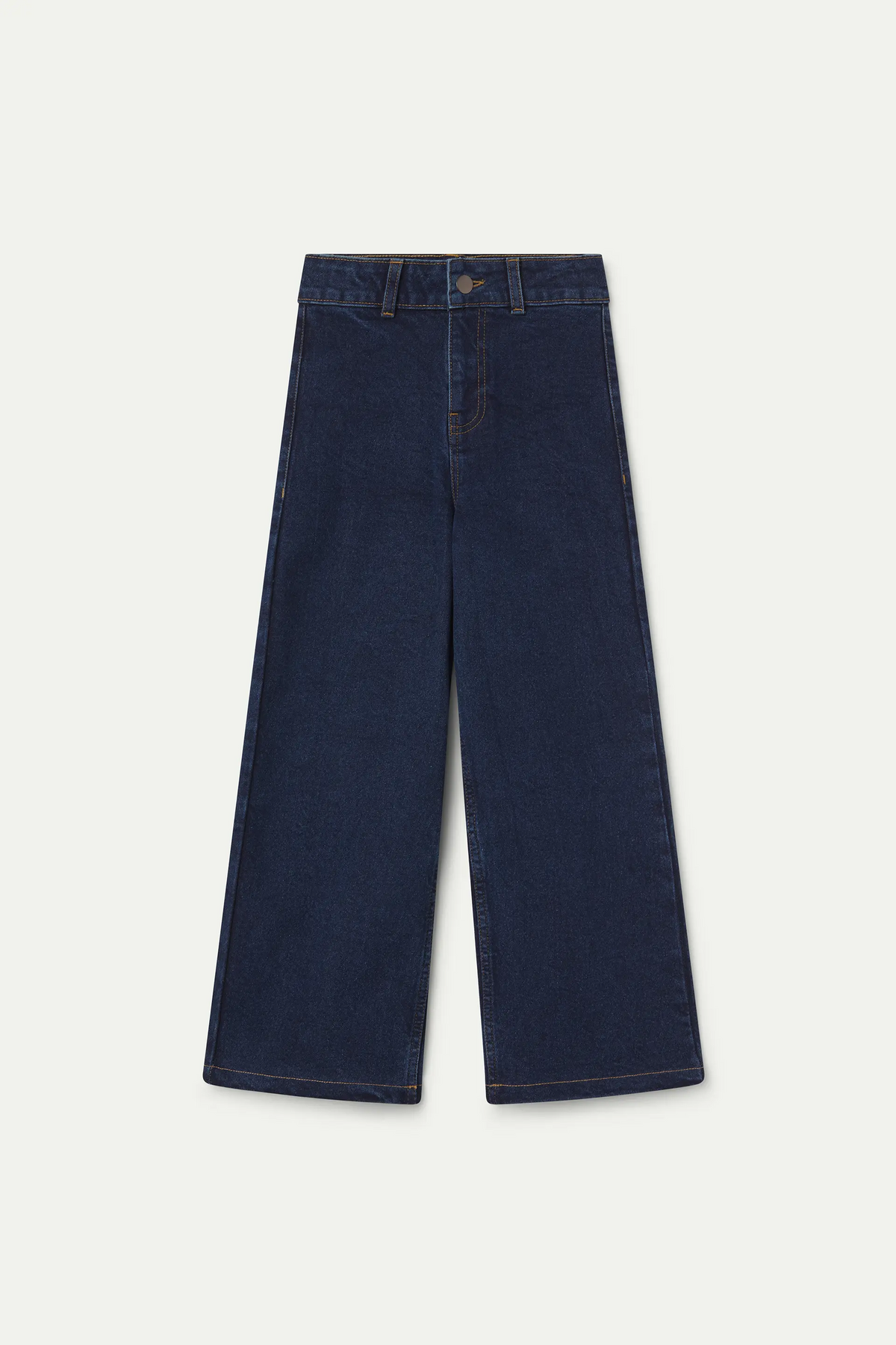 Girl's navy blue jeans with heart pockets