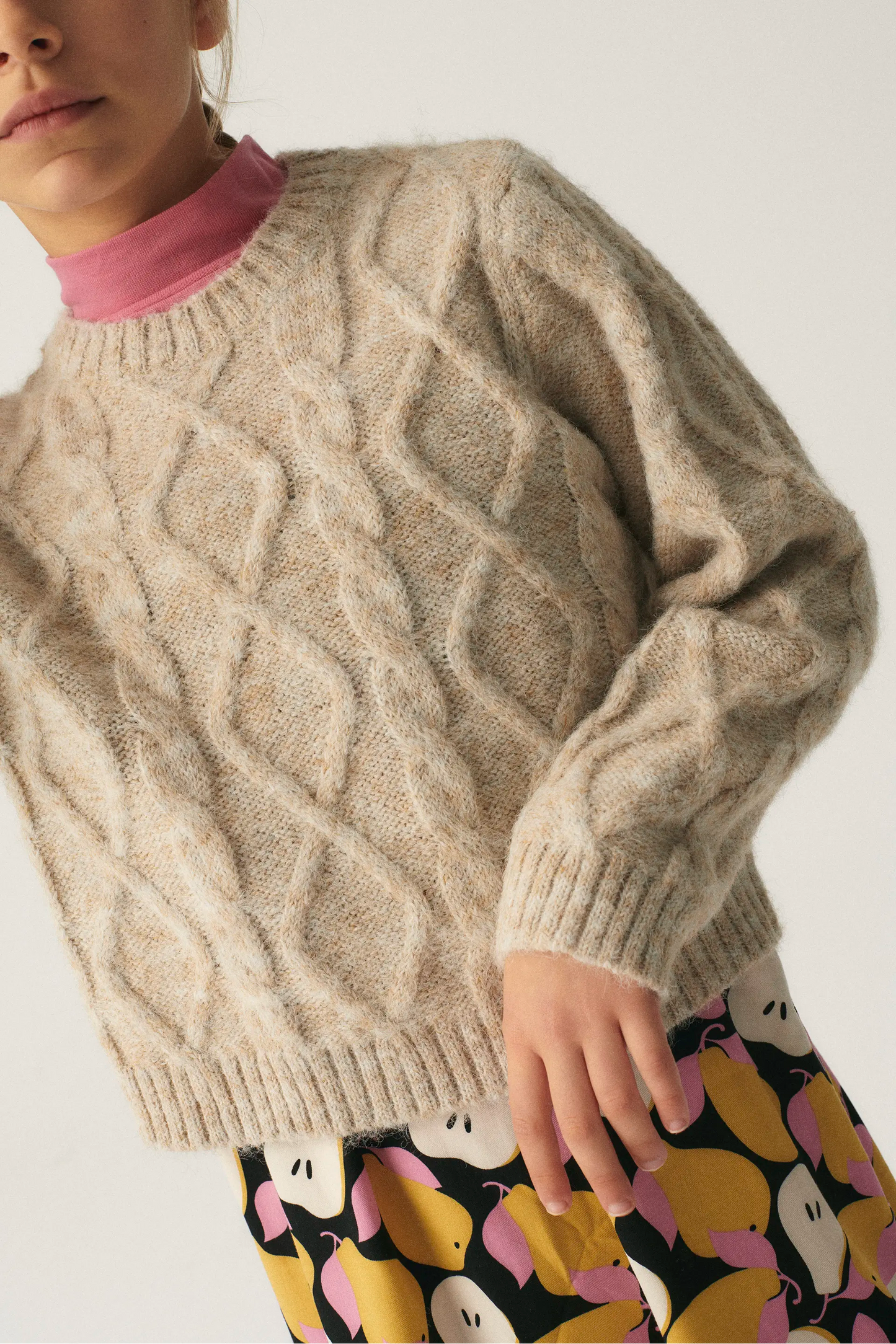 Maglione aran beige unisex