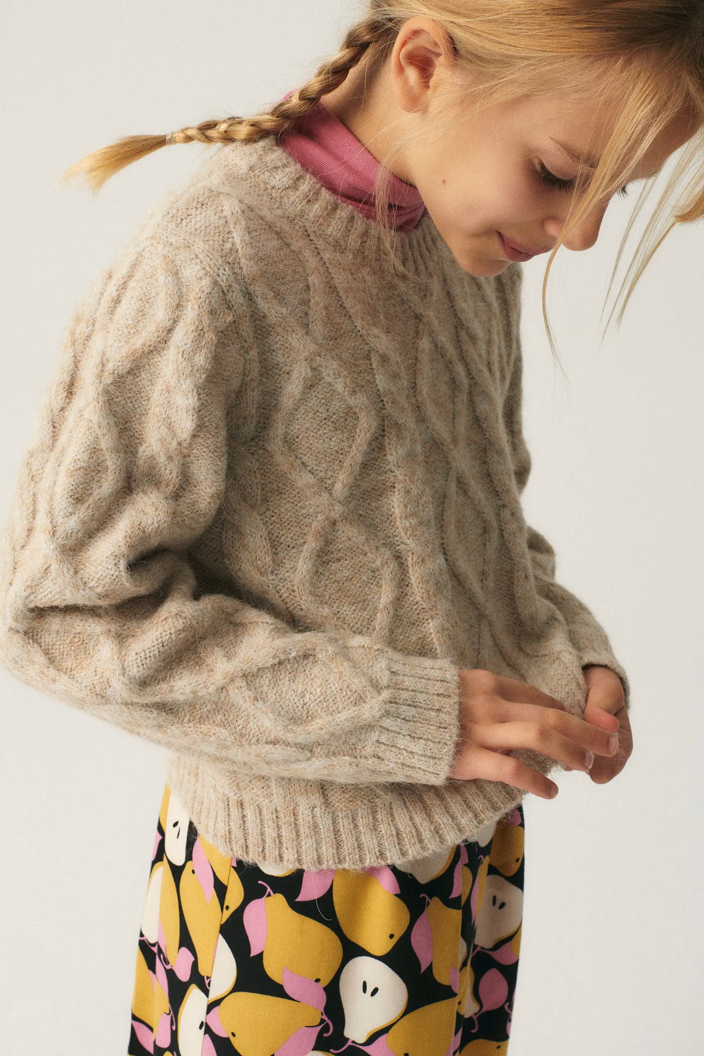 Maglione aran beige unisex