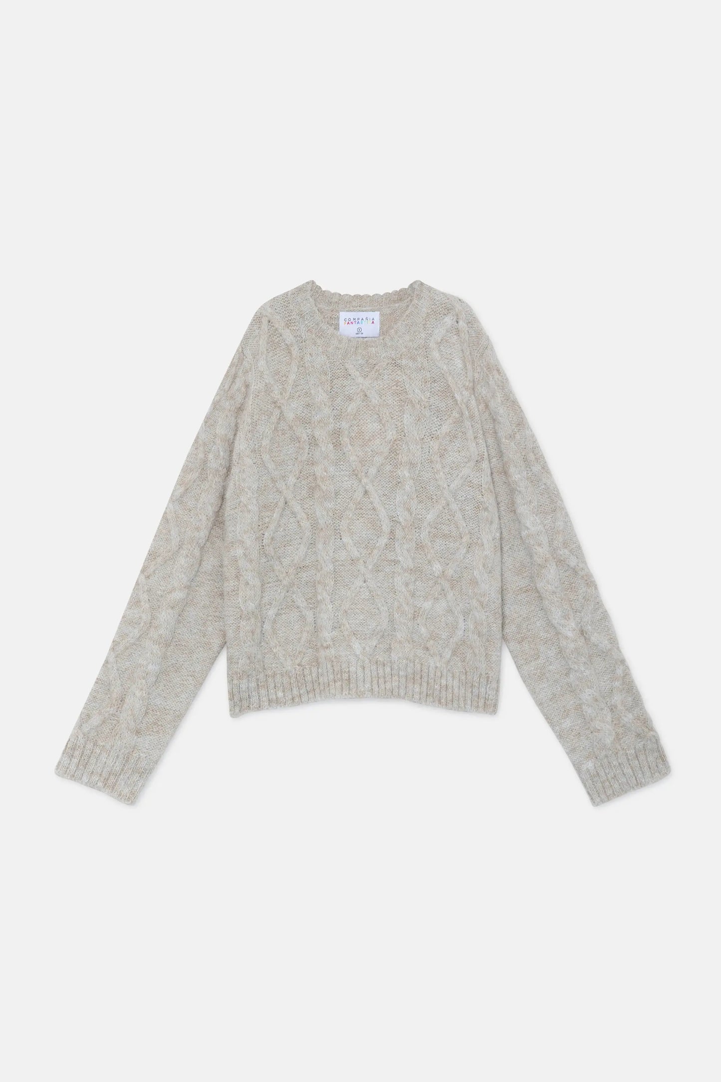 Maglione aran beige unisex
