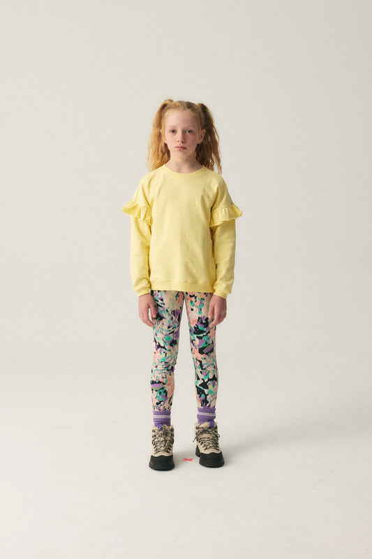 Leggings de niña de tiro alto con estampado fantasía