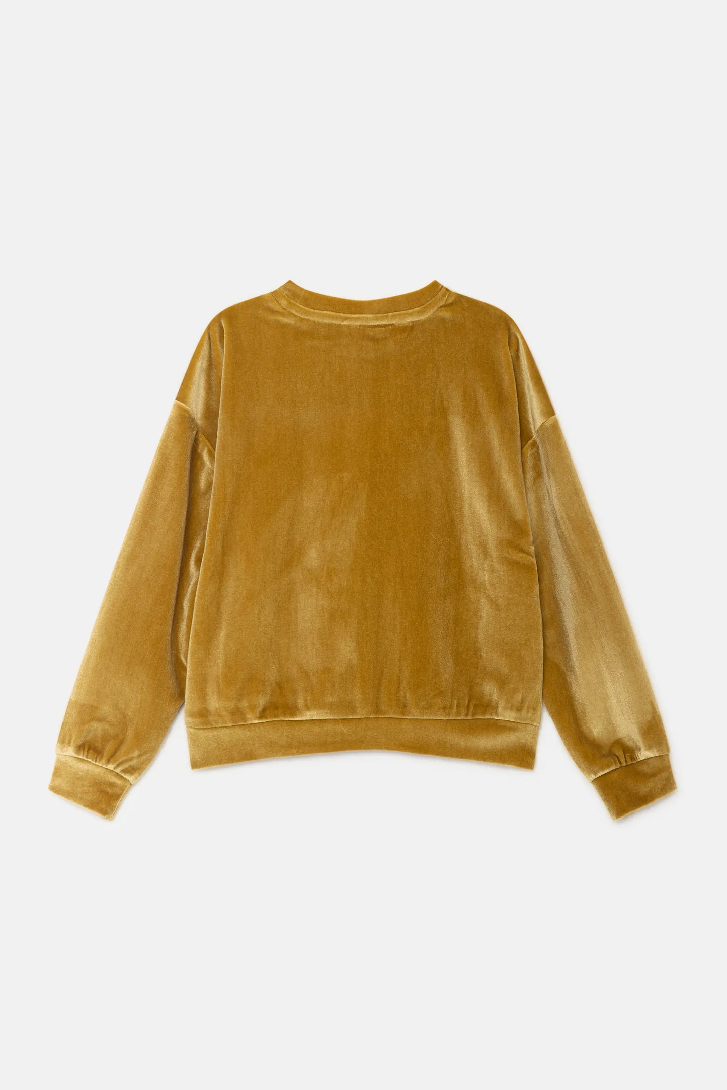 Sudadera unisex en terciopelo amarillo