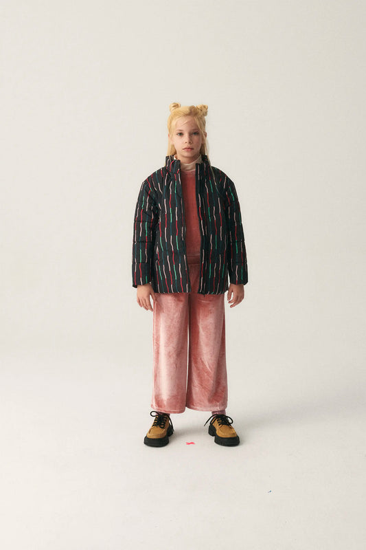 Pantalón unisex en terciopelo rosa
