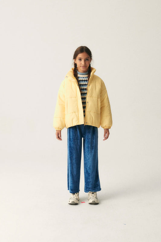 Pantalón unisex en terciopelo azul