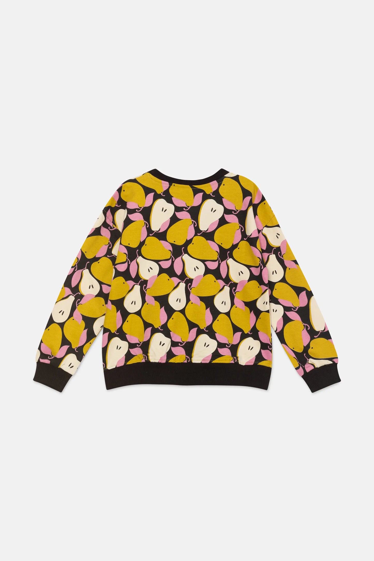 Felpa unisex in peluche con stampa pere