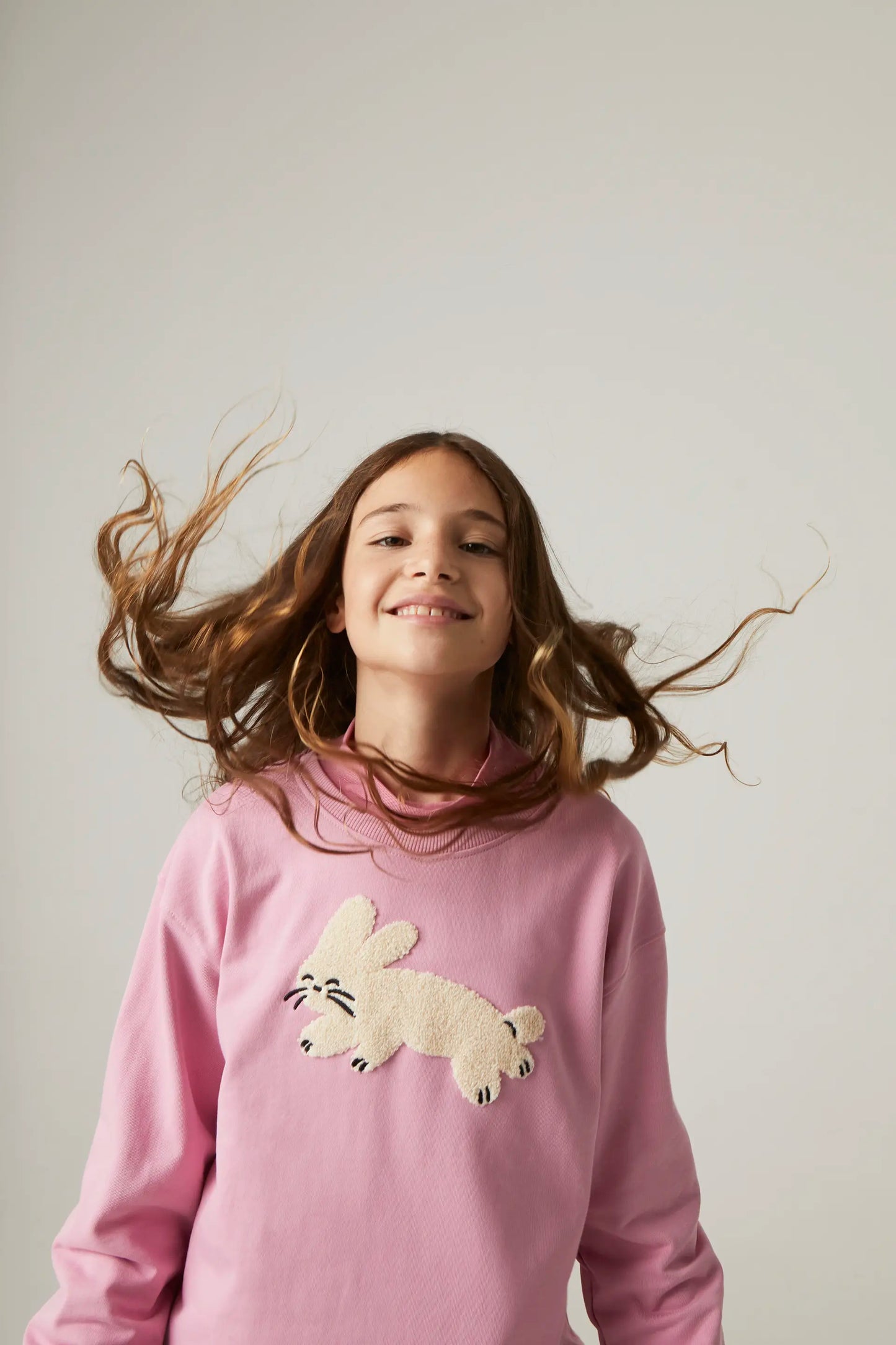 Sudadera unisex de felpa con gráfica de conejo