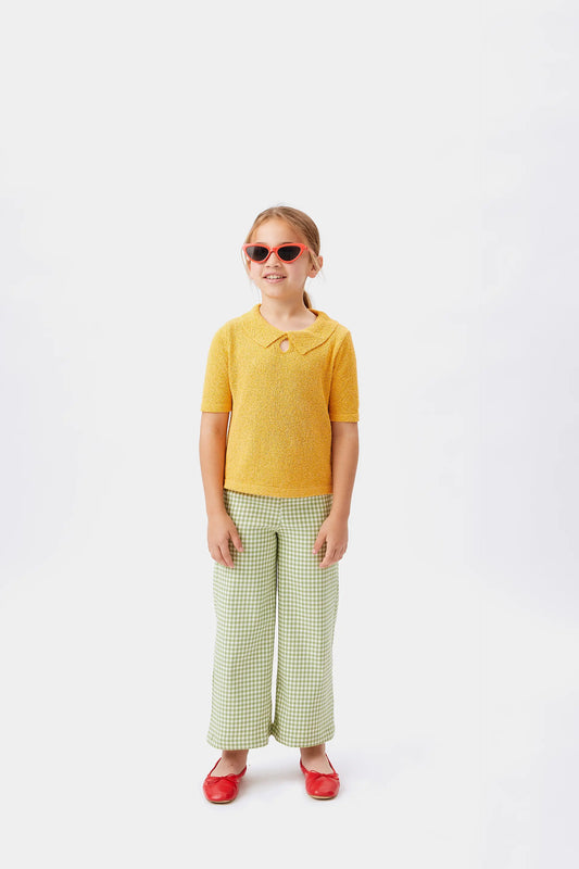 Maglia dolcevita gialla da bambina