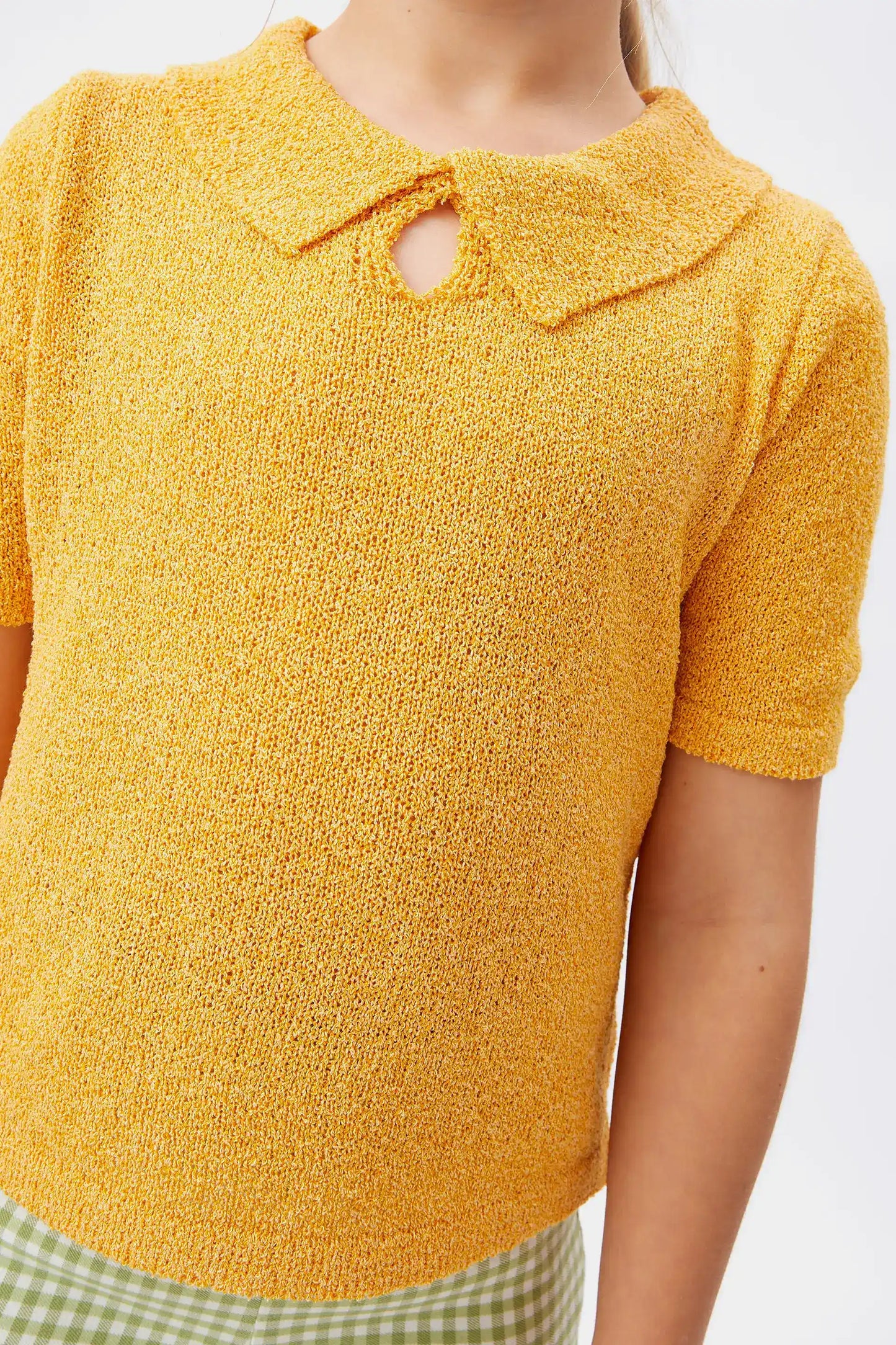 Maglia dolcevita gialla da bambina