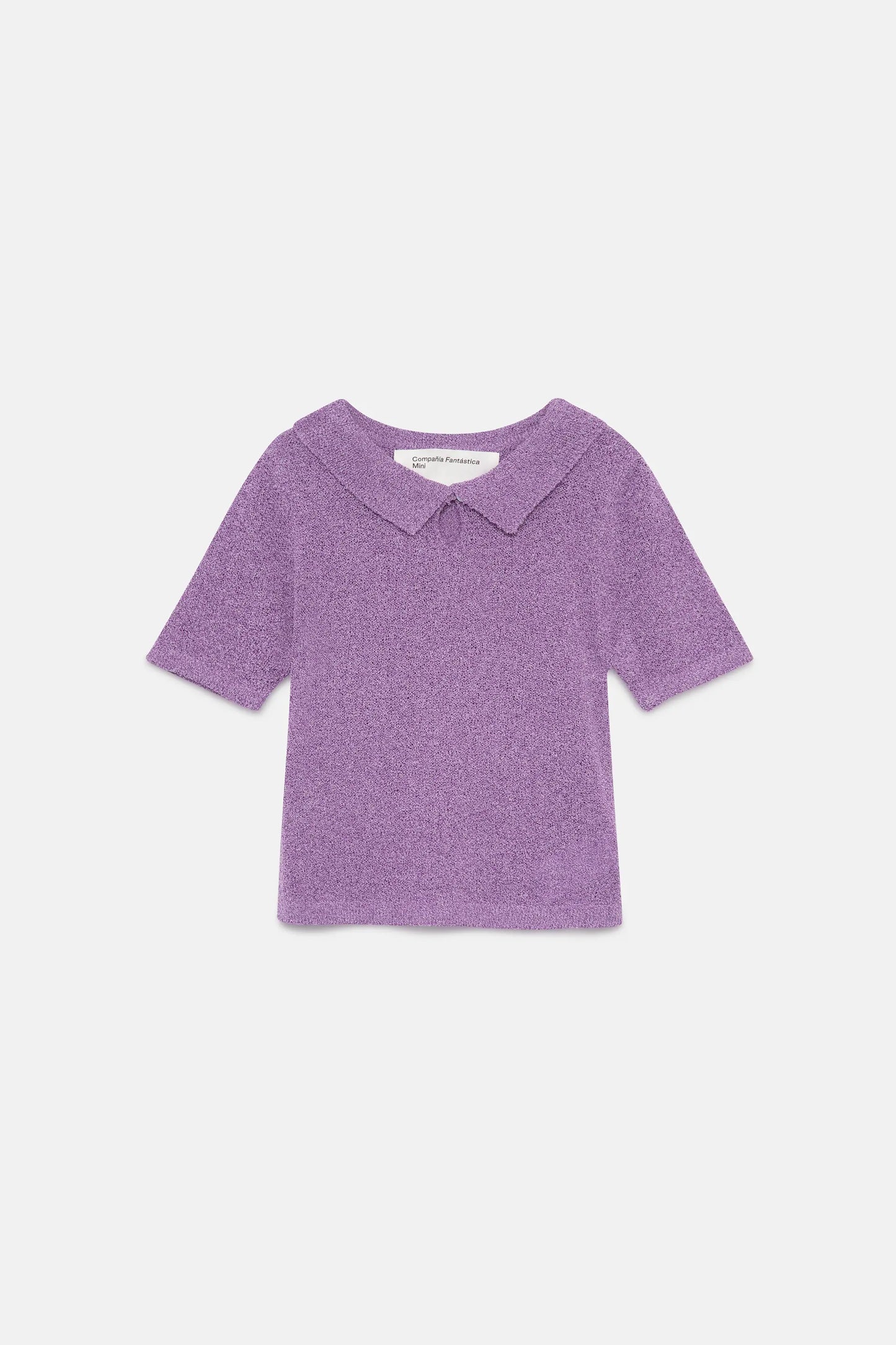 Maglia dolcevita lilla da bambina