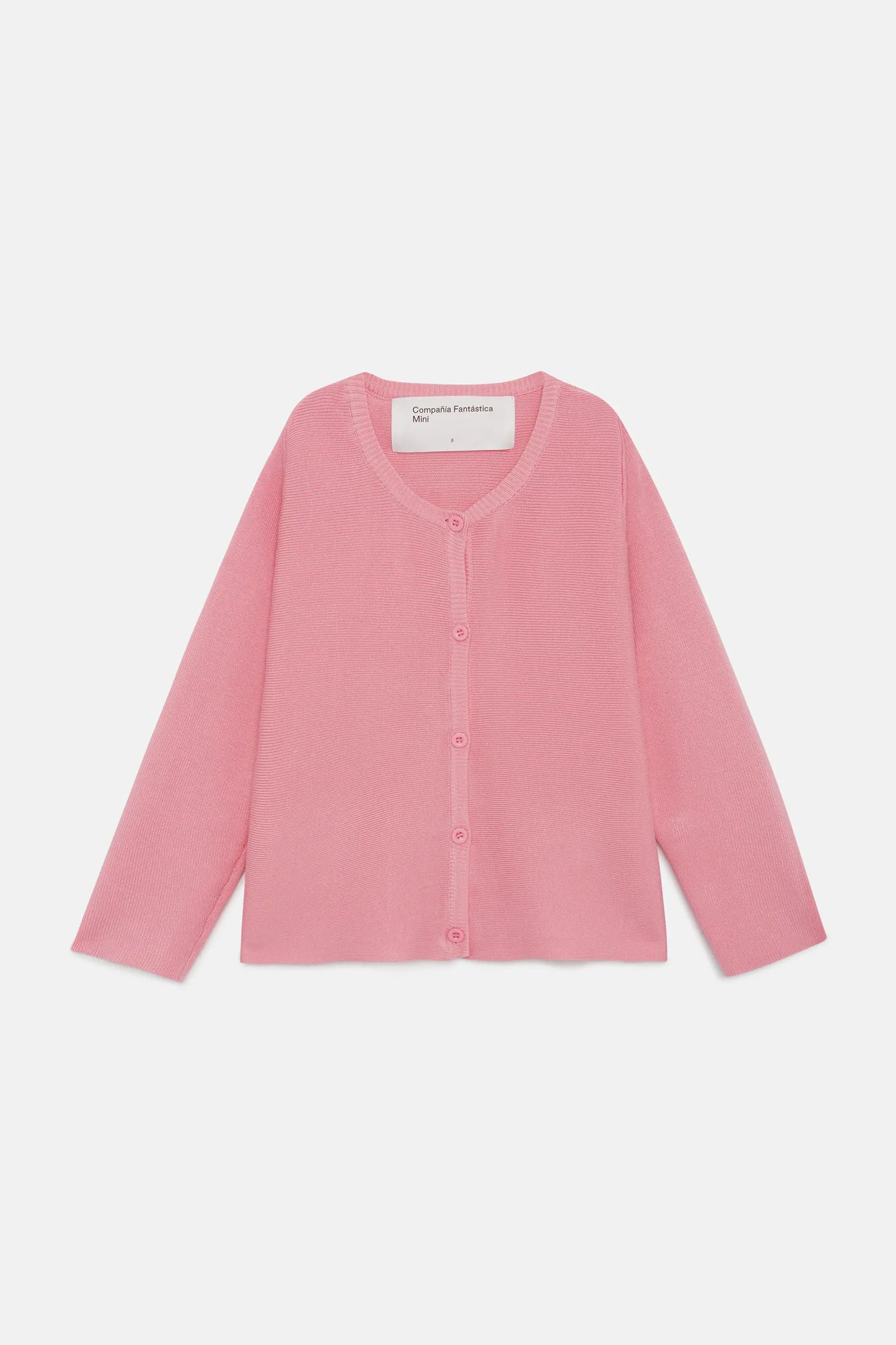 Cárdigan de niña evasé rosa