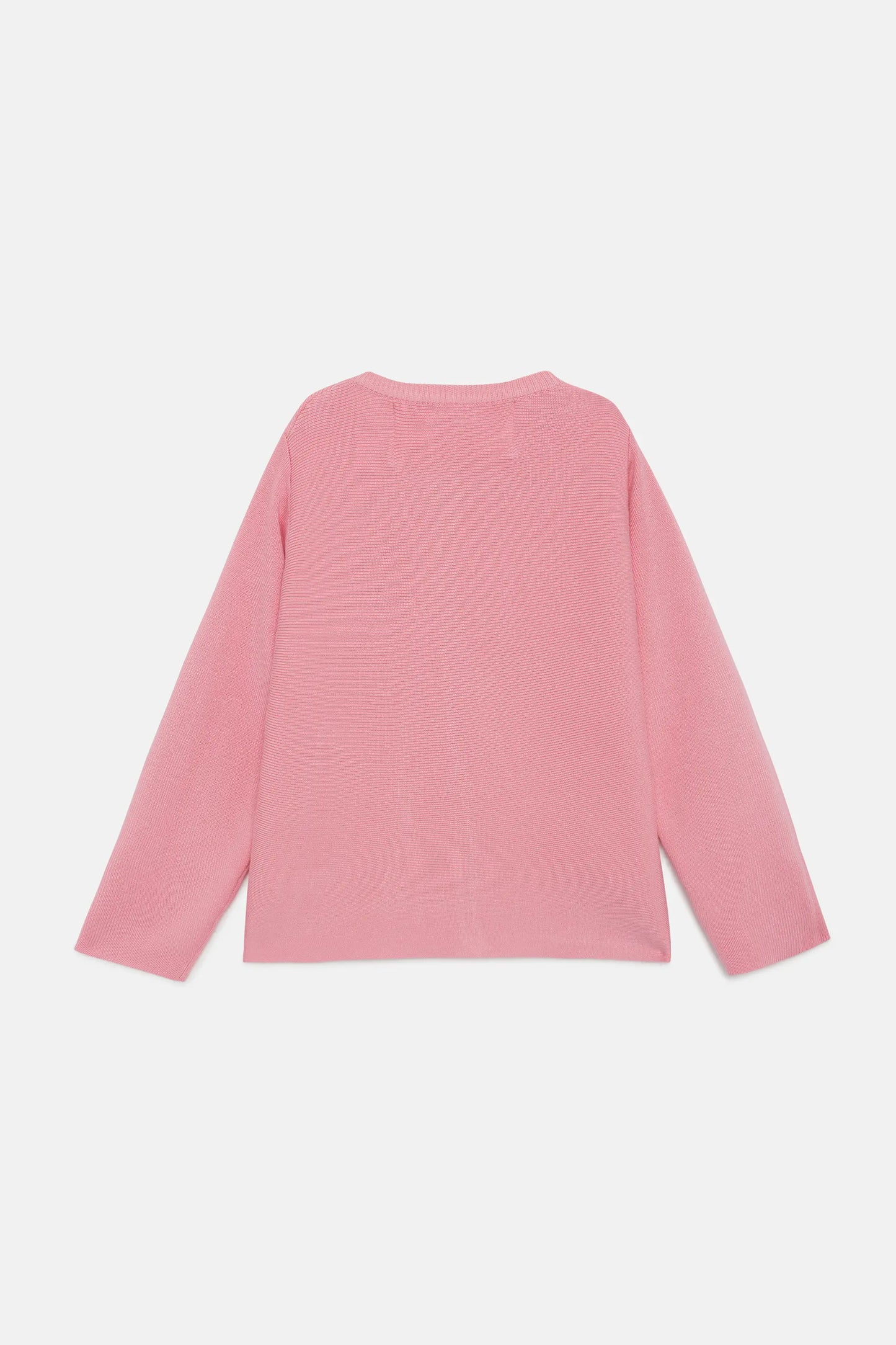 Cárdigan de niña evasé rosa