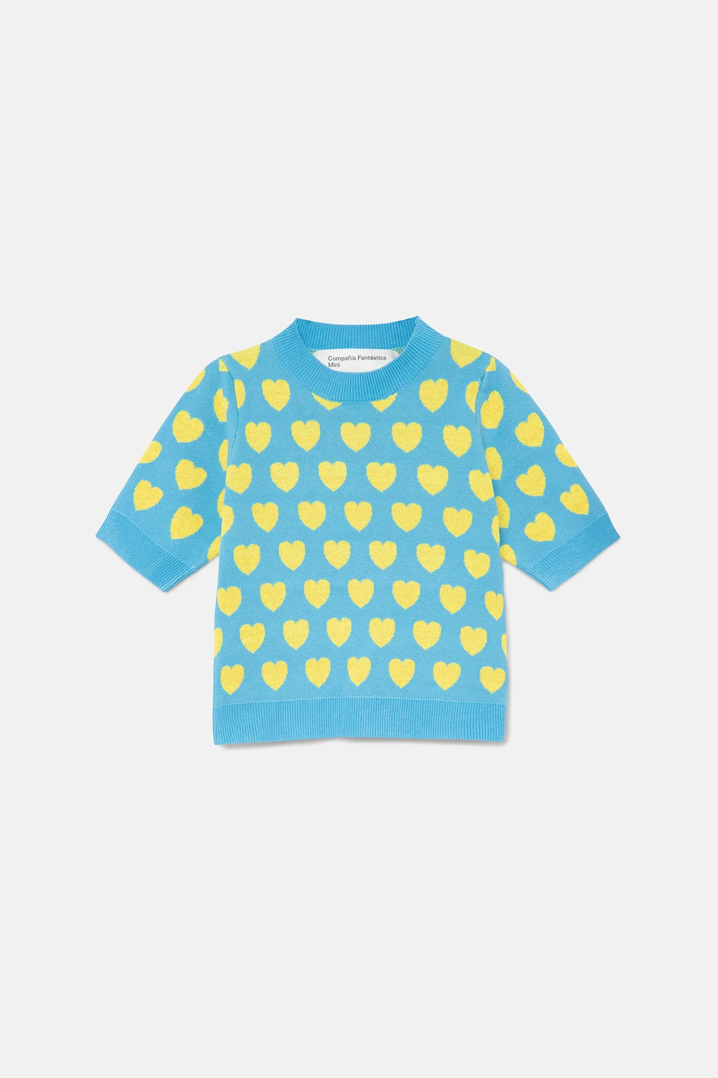 Girl's heart print sweater