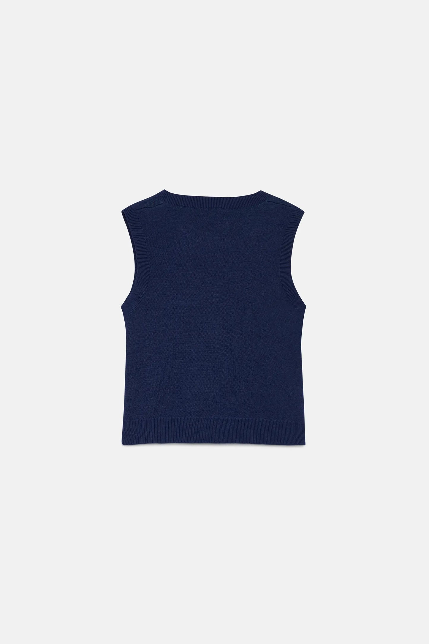 Gilet da bambina in maglia a rana