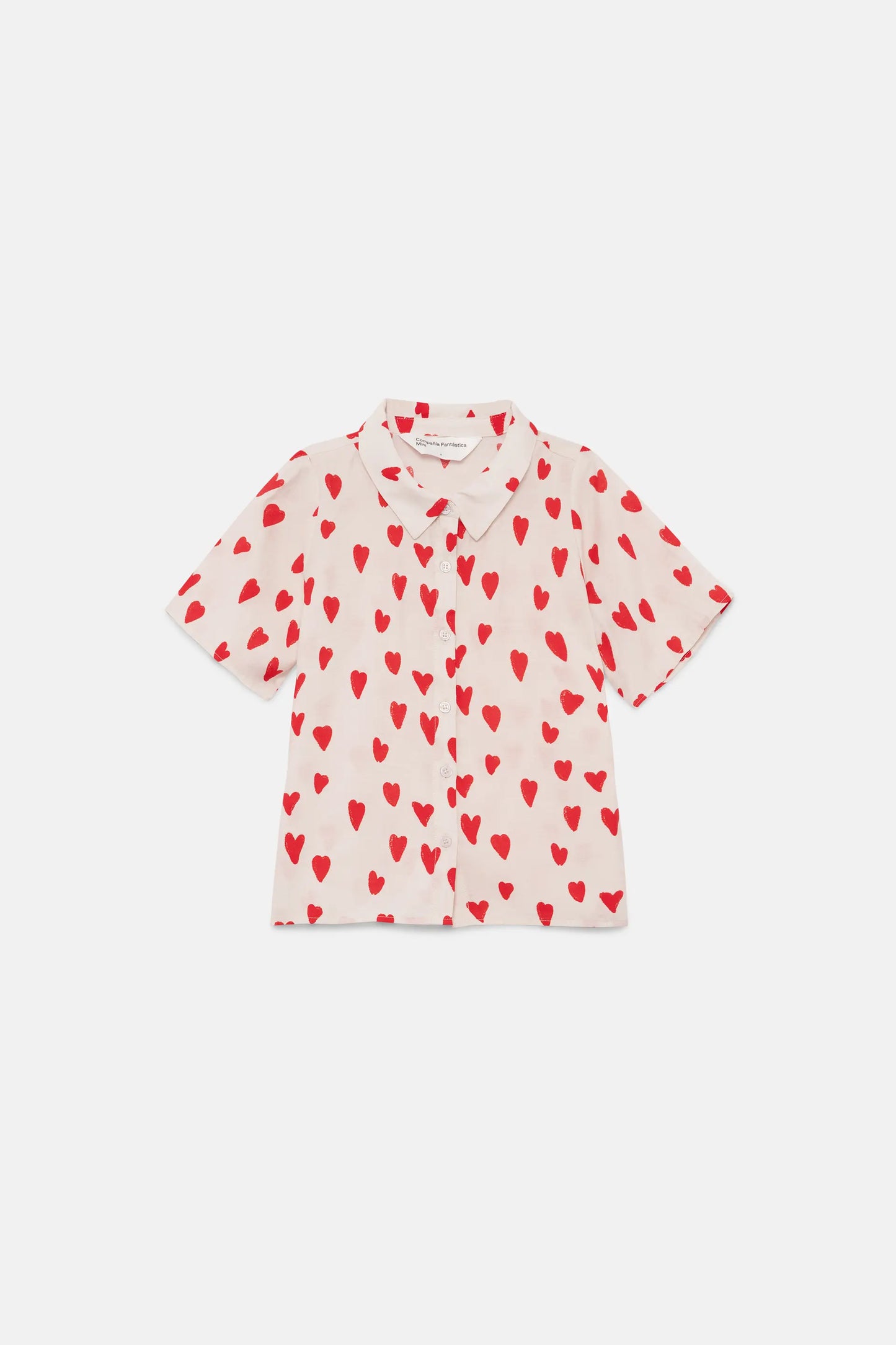 Camisa de niña estampado corazones