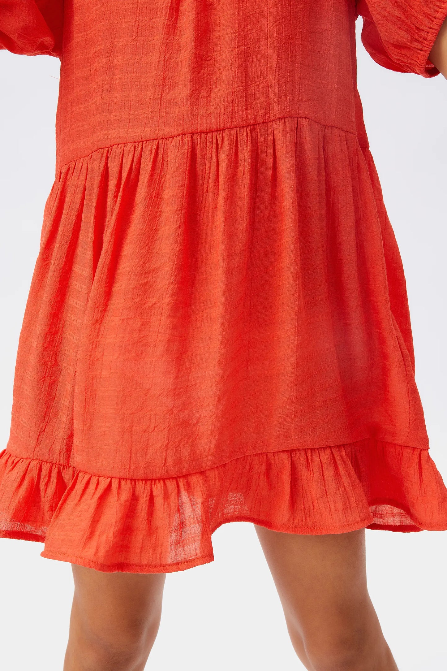 Short orange girl's dress