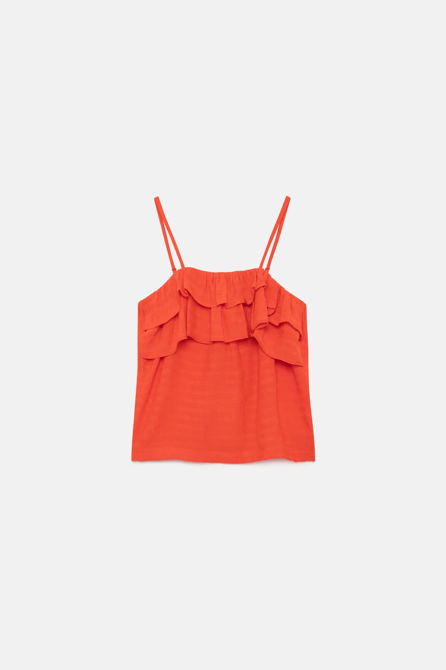 Top de niña tirantes naranja