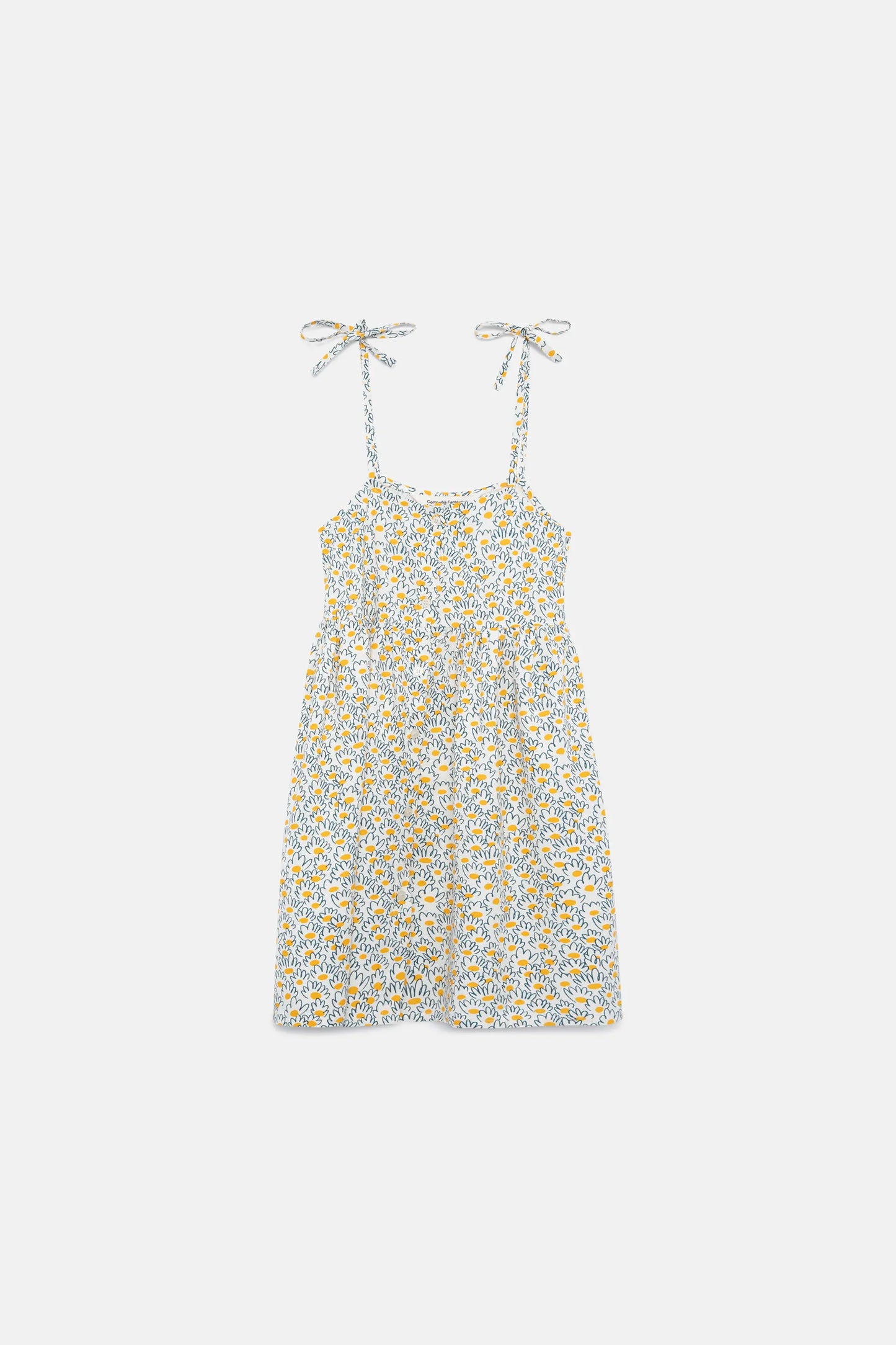 Short flower jacquard girl dress