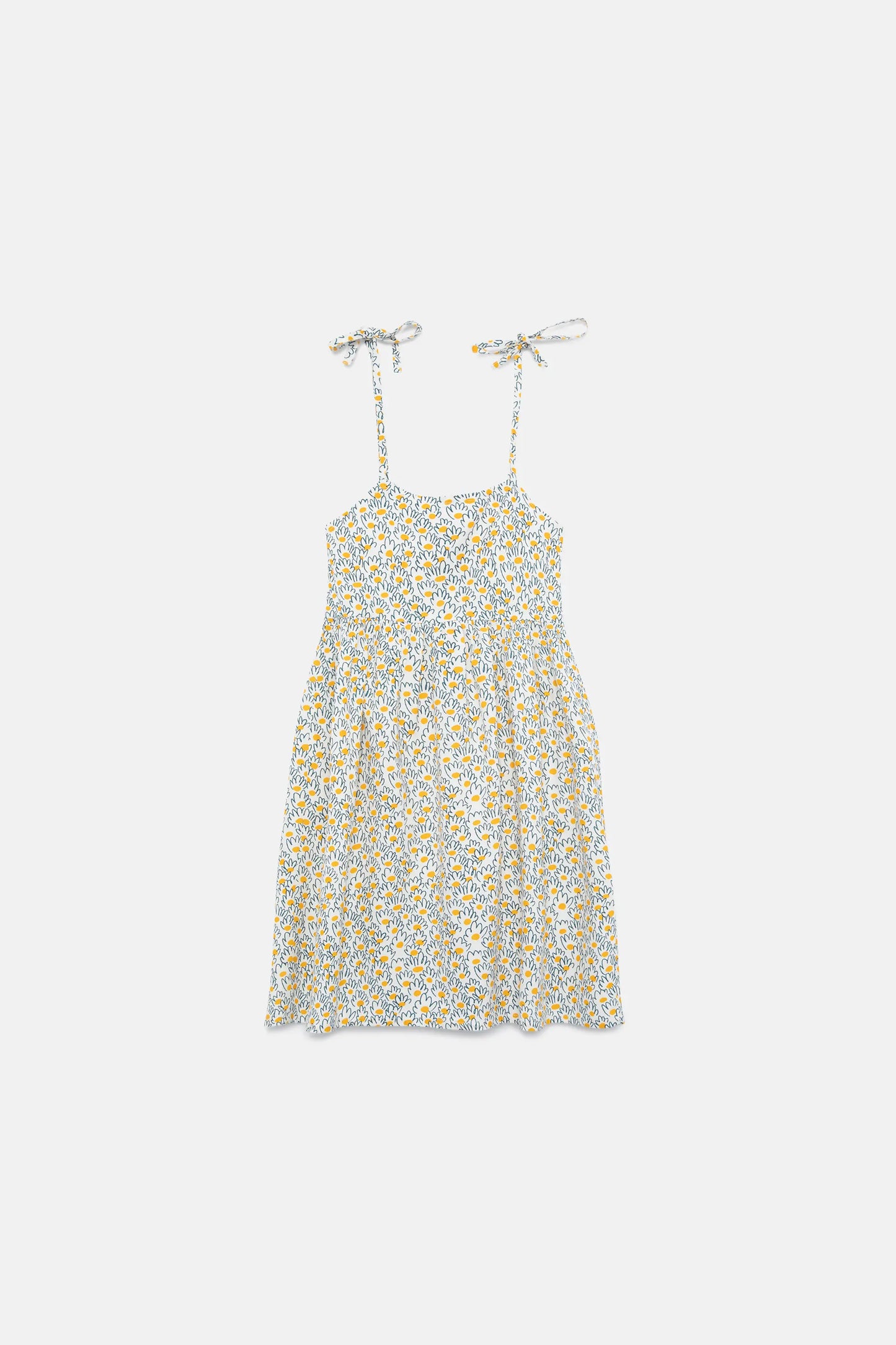 Short flower jacquard girl dress