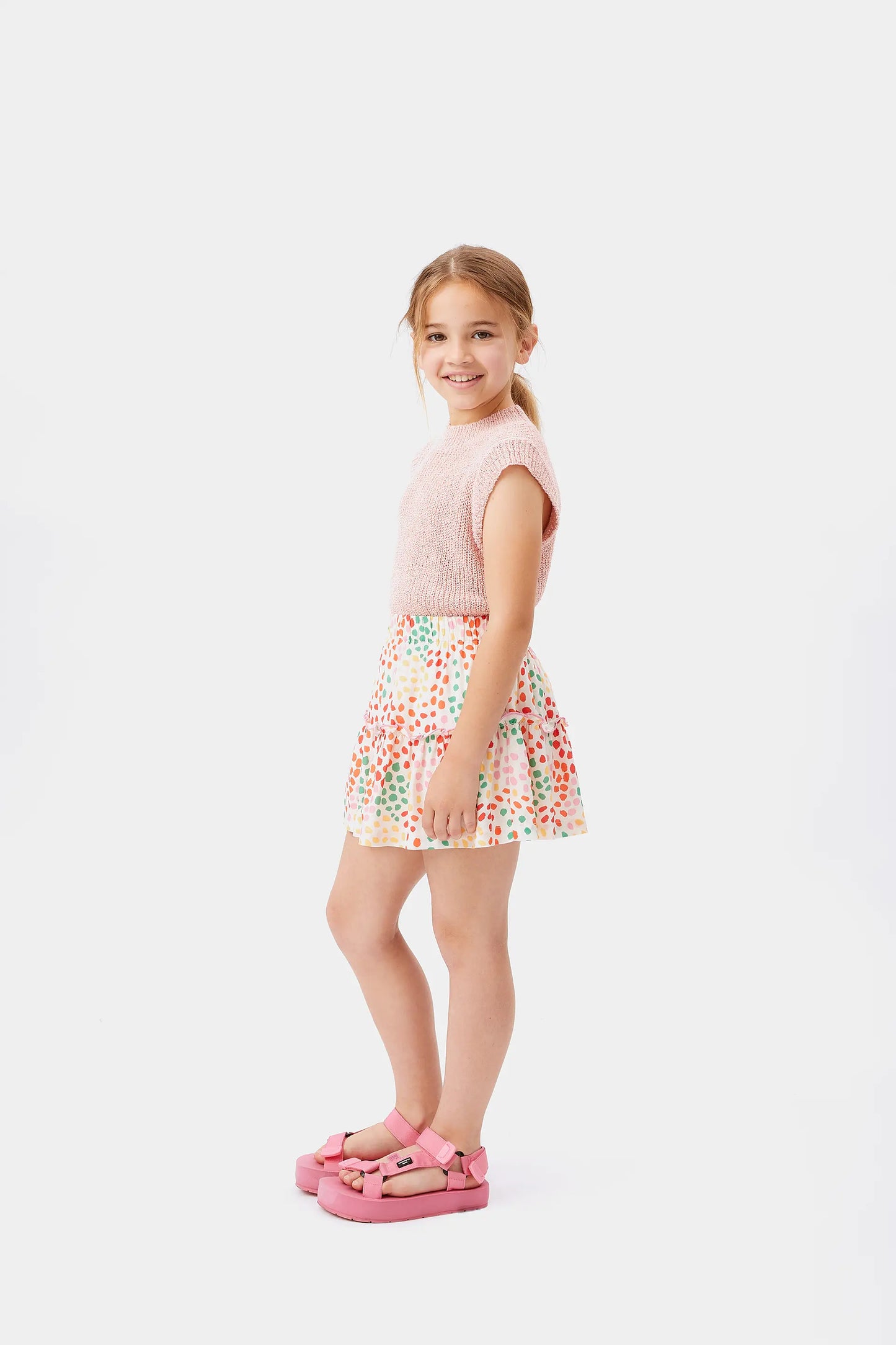 Macula polka dot girl's short skirt
