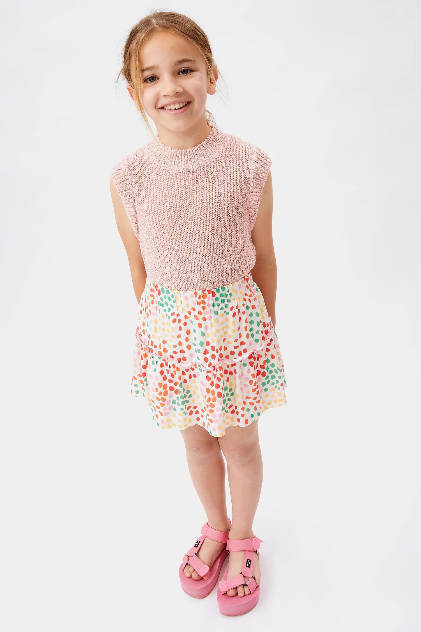 Macula polka dot girl's short skirt