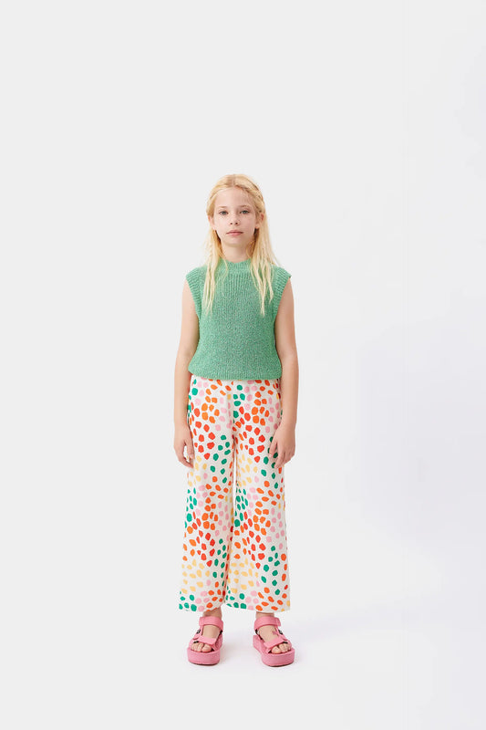 Pantalón de niña recto lunares Macula