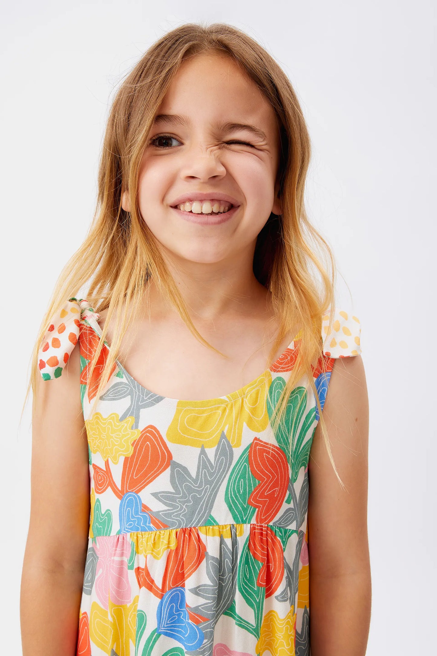 Florere floral girl's midi dress
